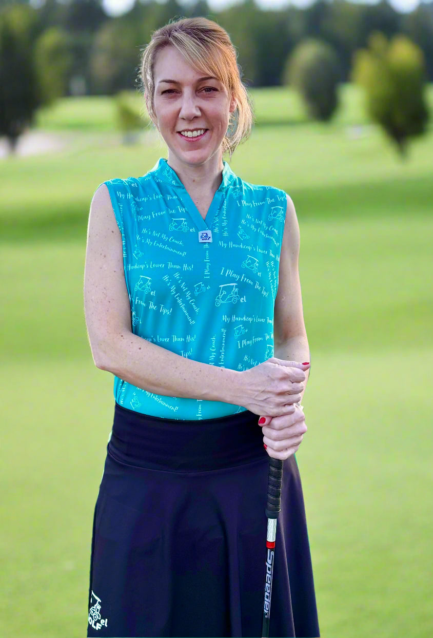 "Funny Sayings" Sleeveless Polo