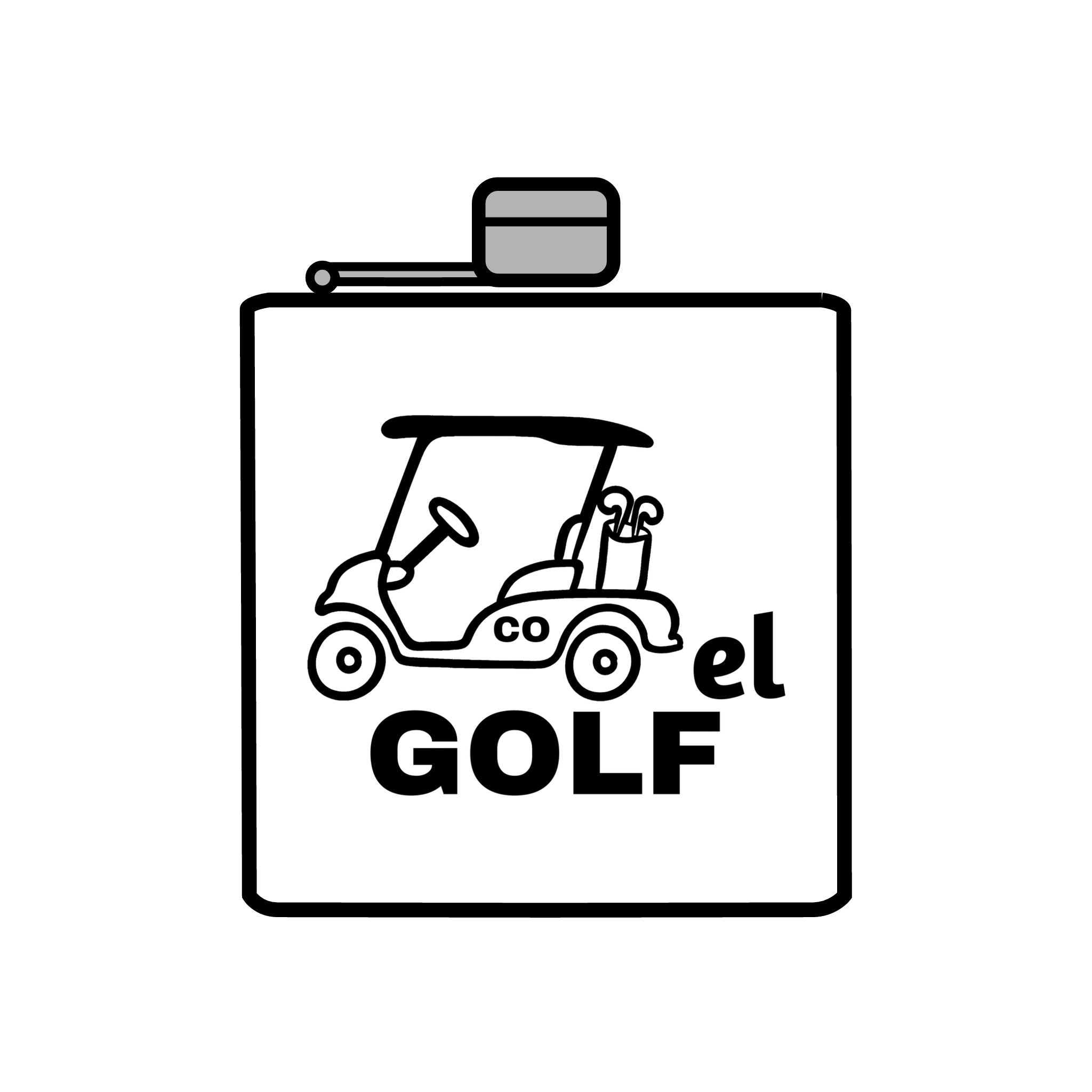 Cartel Golf Stainless Steel Flask, 6oz