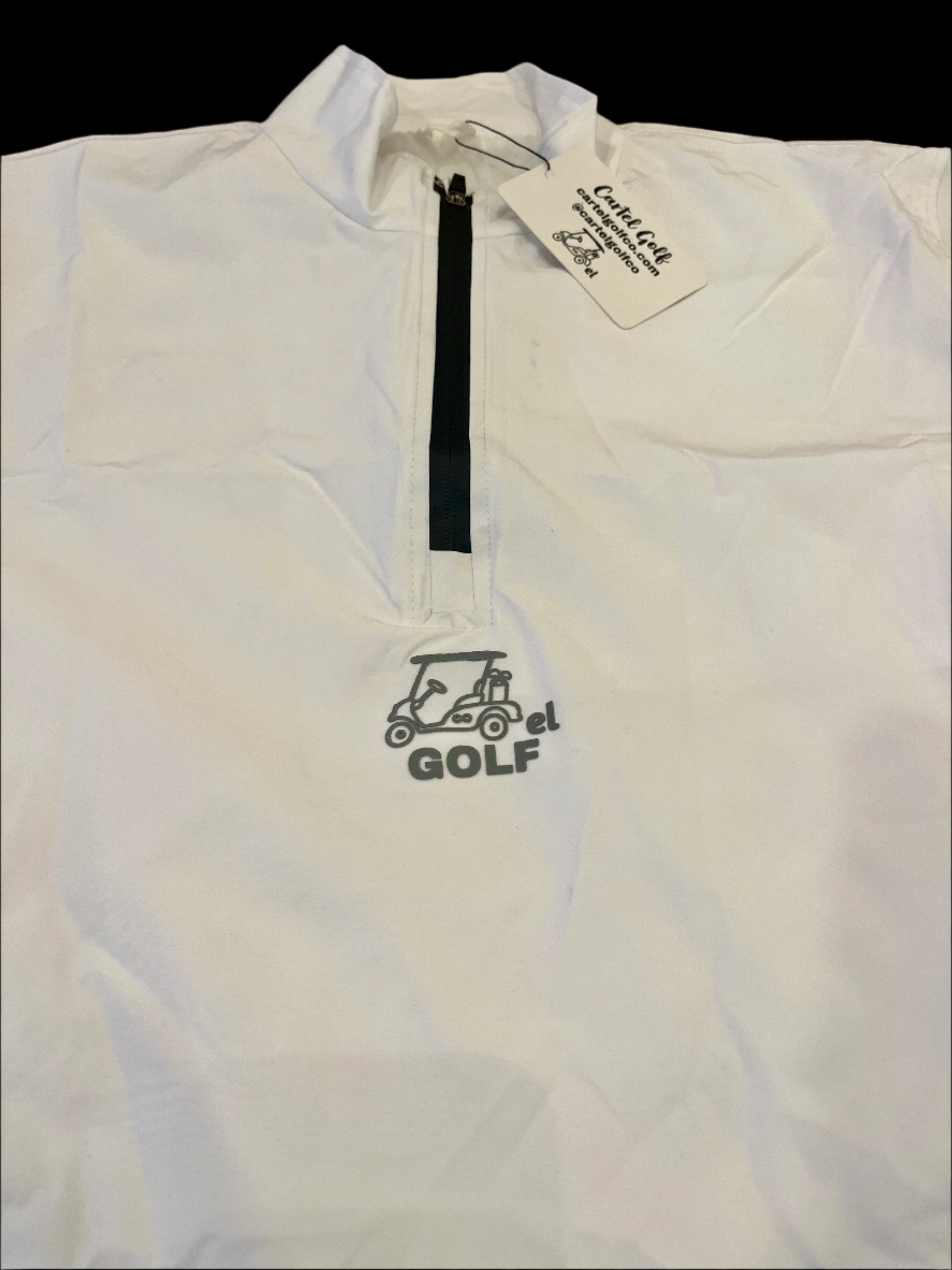 White 1/4" Zip SS Rain/Wind Jacket Unisex