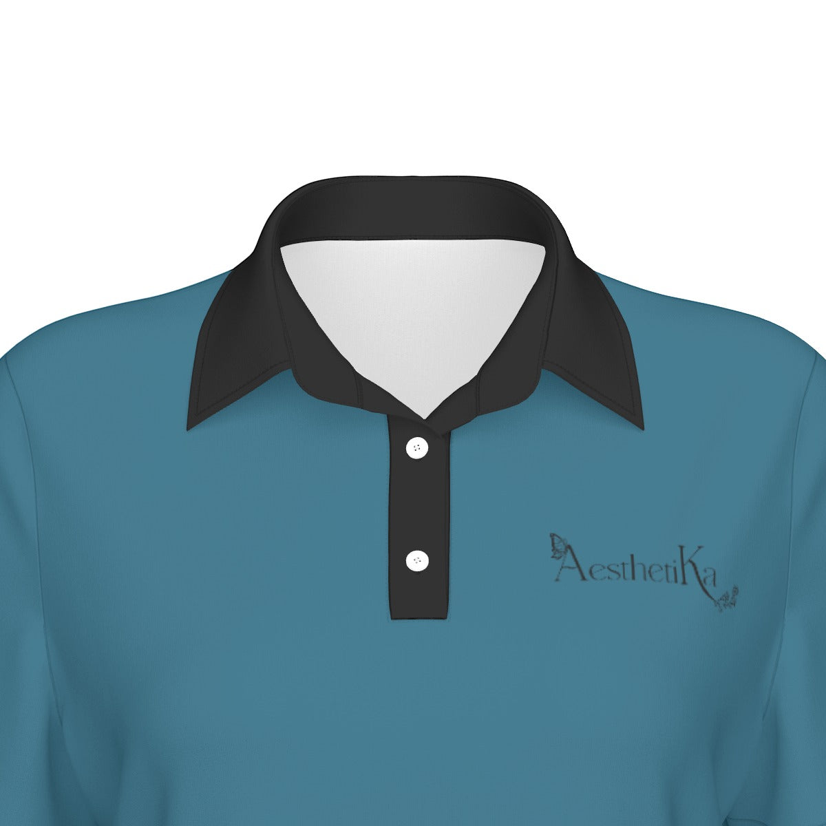 All-Over Print Women's Sports Polo Shirt "Aesthetika"