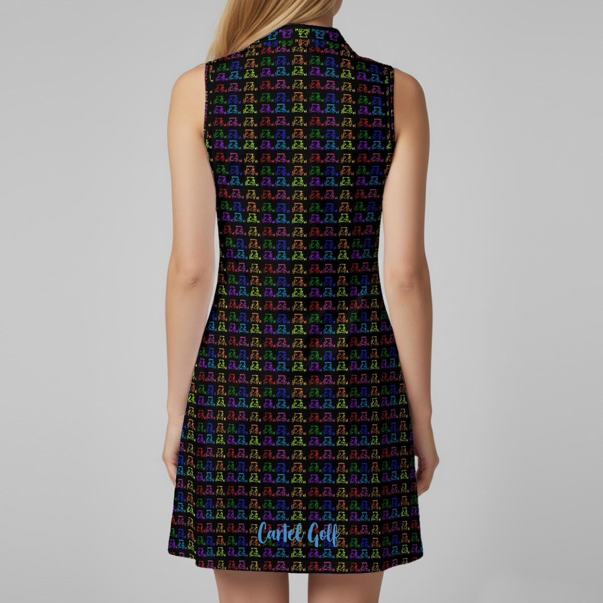 All-Over Print Women’s Sports Dress Set "Colorful Carts"