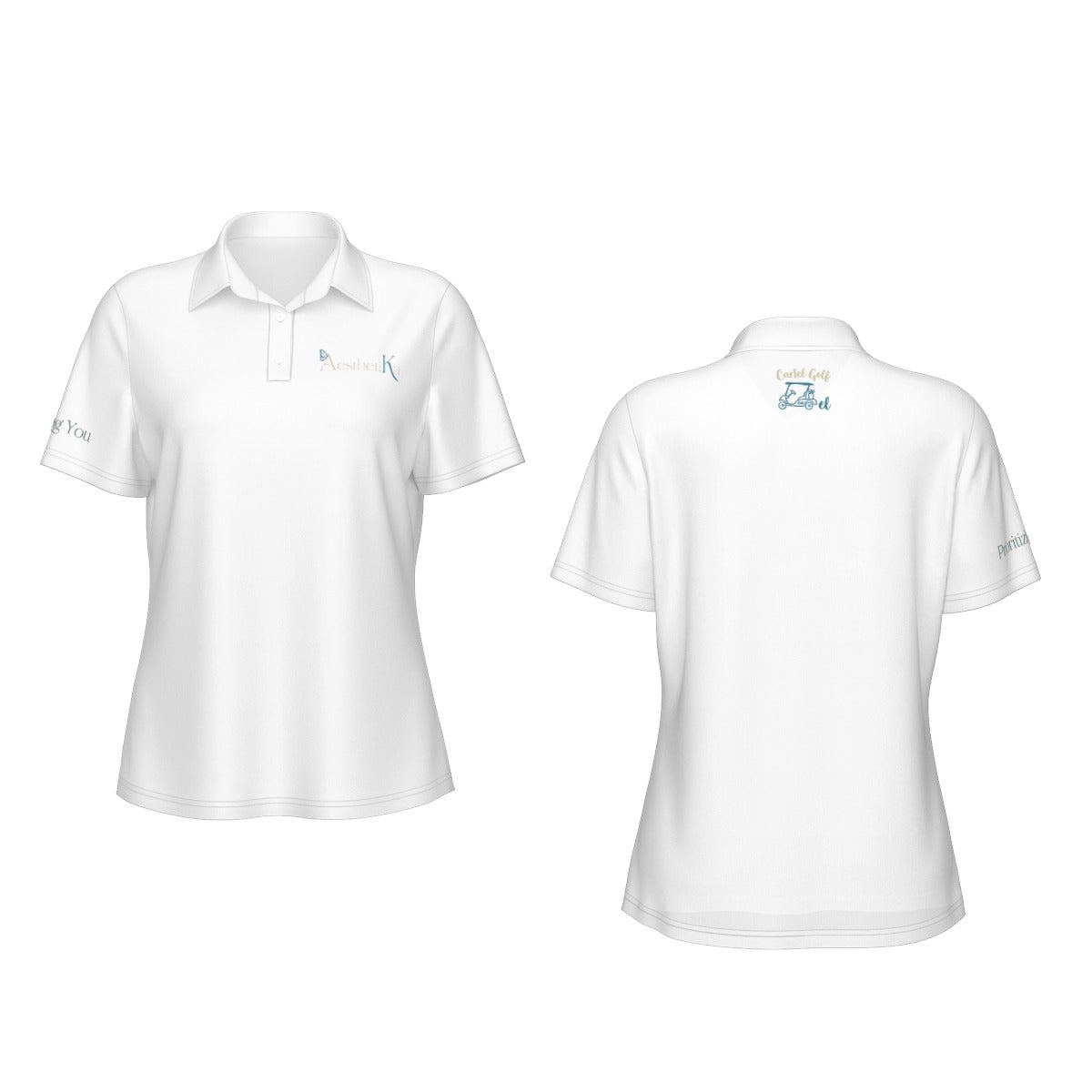 All-Over Print Women's Sports Polo Shirt "Aesthetika"