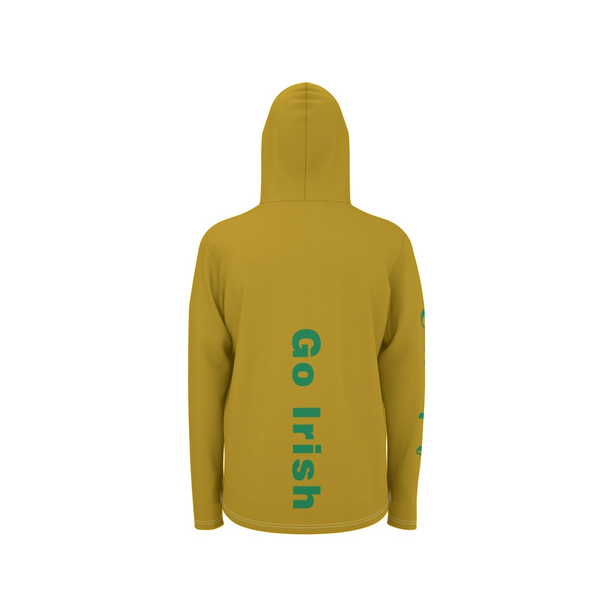 Cartel Golf "Go Irish" All-Over Print Men's Sunscreen Sports Hoodie With Thumb Holes