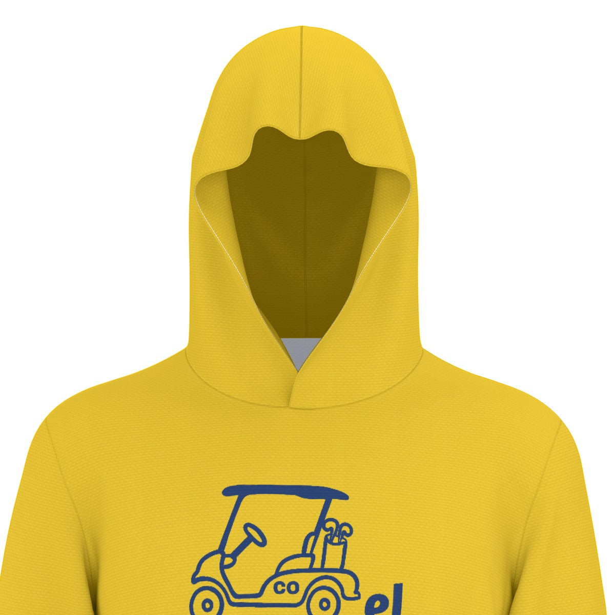 Cartel Golf "Go Blue" All-Over Print Men's Sunscreen Sports Hoodie With Thumb Holes