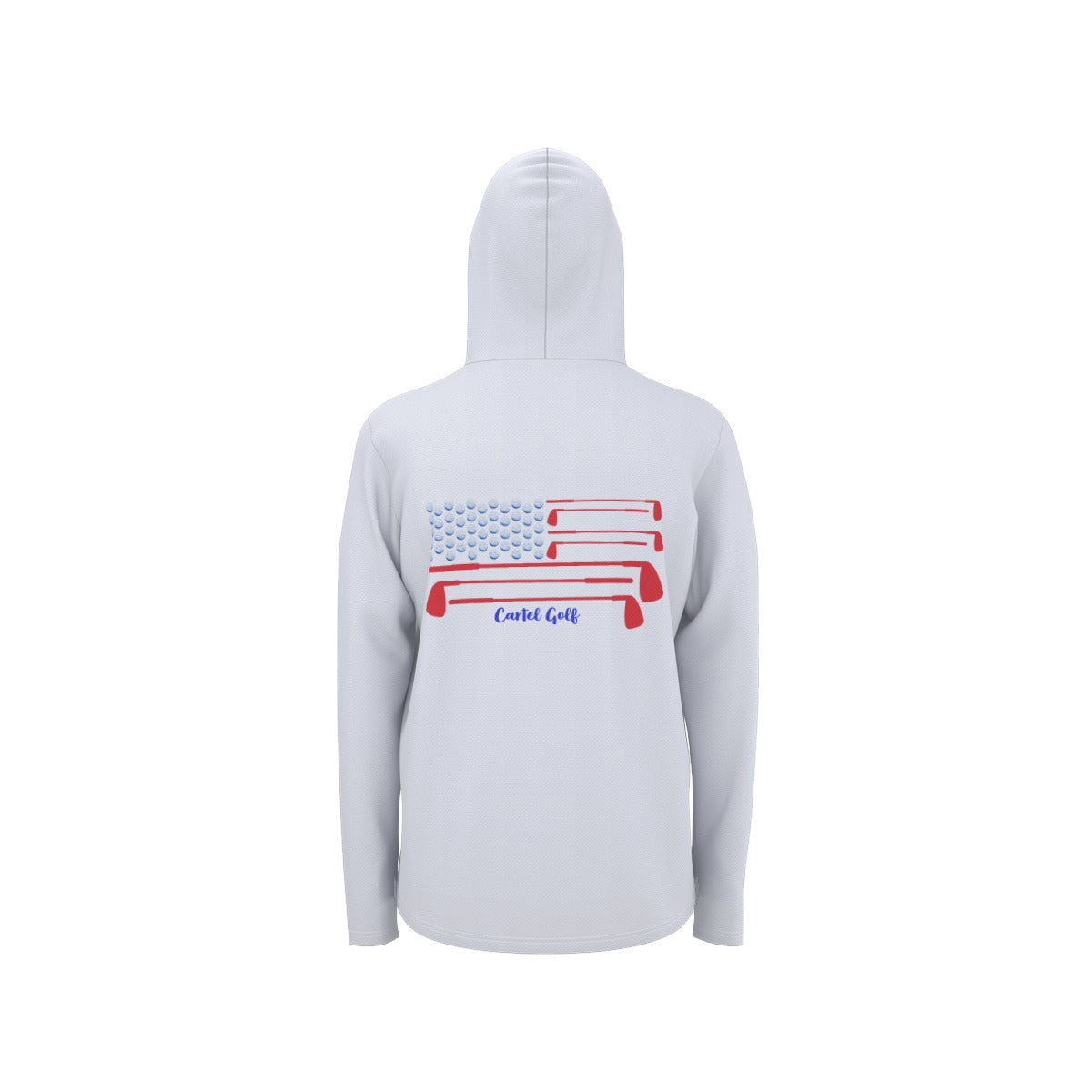 Cartel Golf USA All-Over Print Unisex Sunscreen Sports Hoodie With Thumb Holes