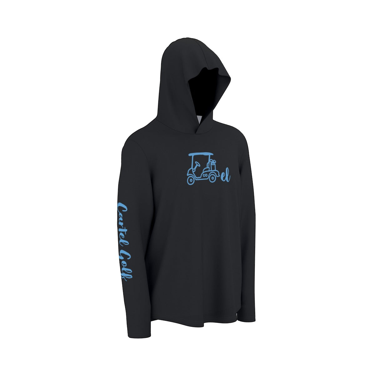 "No Shave November" All-Over Print Men's Sunscreen Sports Hoodie With Thumb Holes