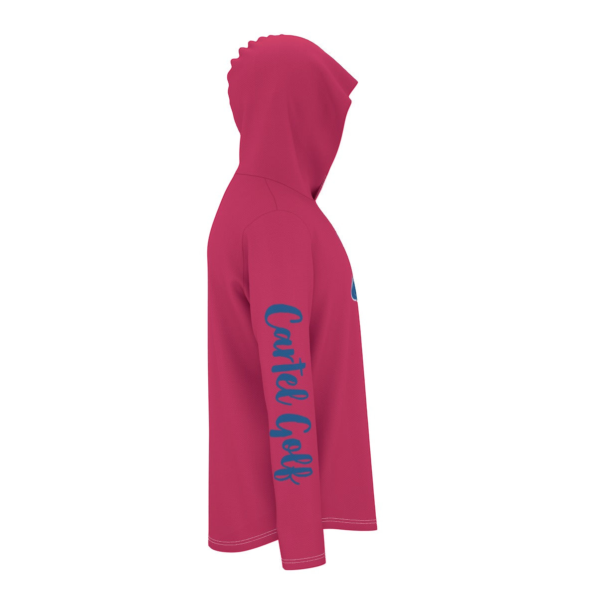 "Go Runners" All-Over Print Men's Sunscreen Sports Hoodie With Thumb Holes