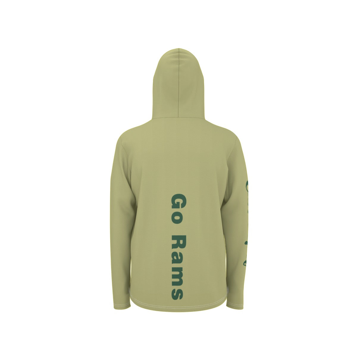 Cartel Golf "Go Rams" All-Over Print Men's Sunscreen Sports Hoodie With Thumb Holes