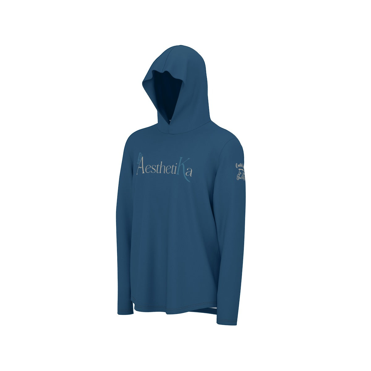 All-Over Print Sunscreen Sports Hoodie With Thumb Holes