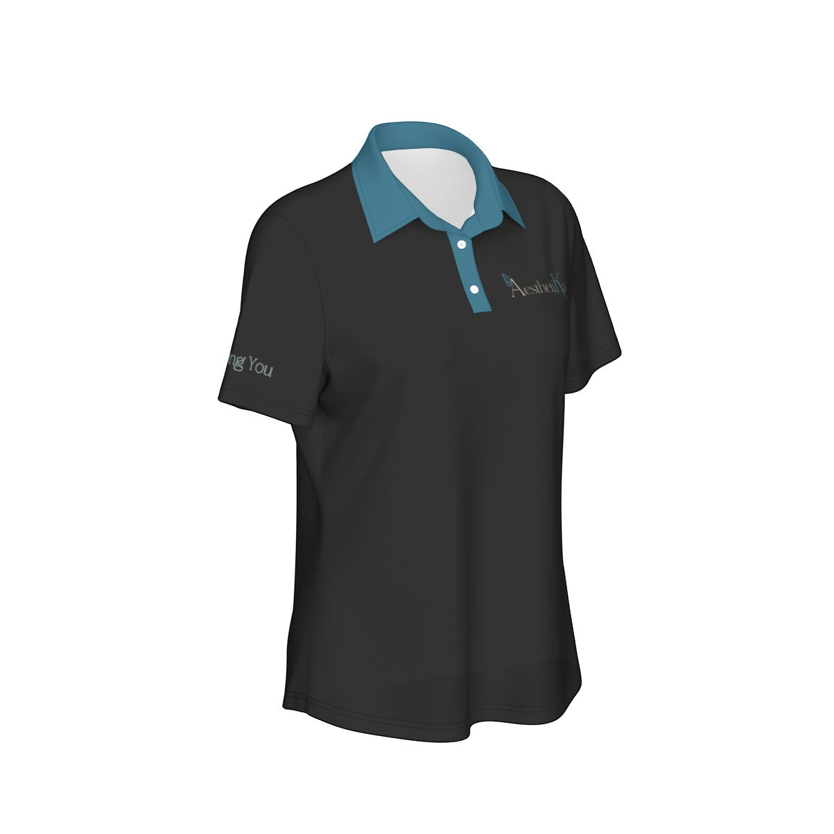 All-Over Print Women's Sports Polo Shirt "Aesthetika"