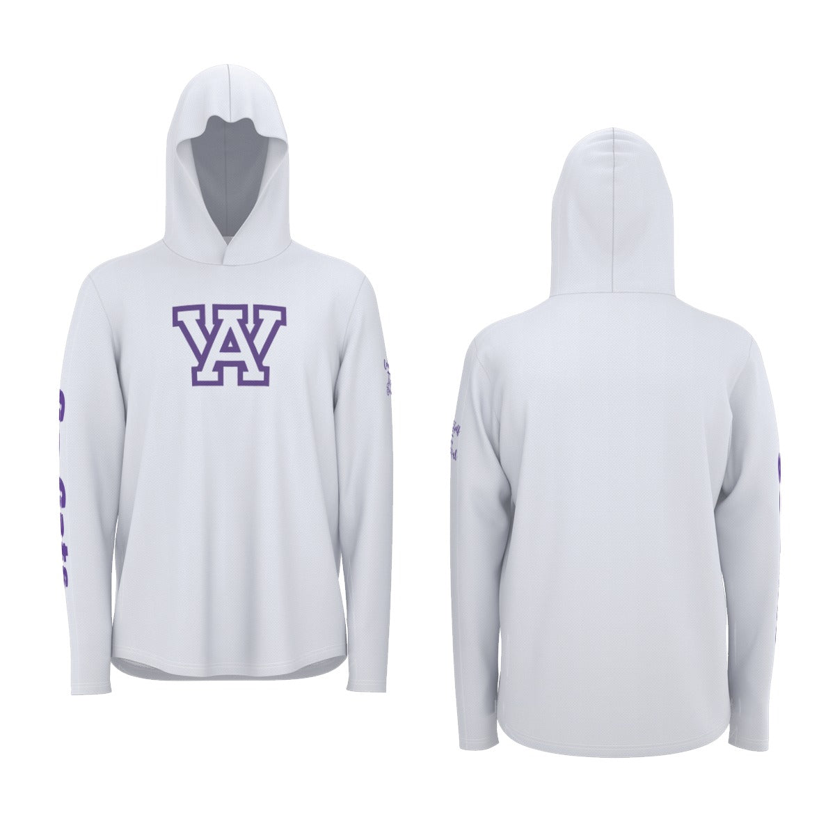 "A-West Wildcats" All-Over Print Men's Sunscreen Sports Hoodie With Thumb Holes