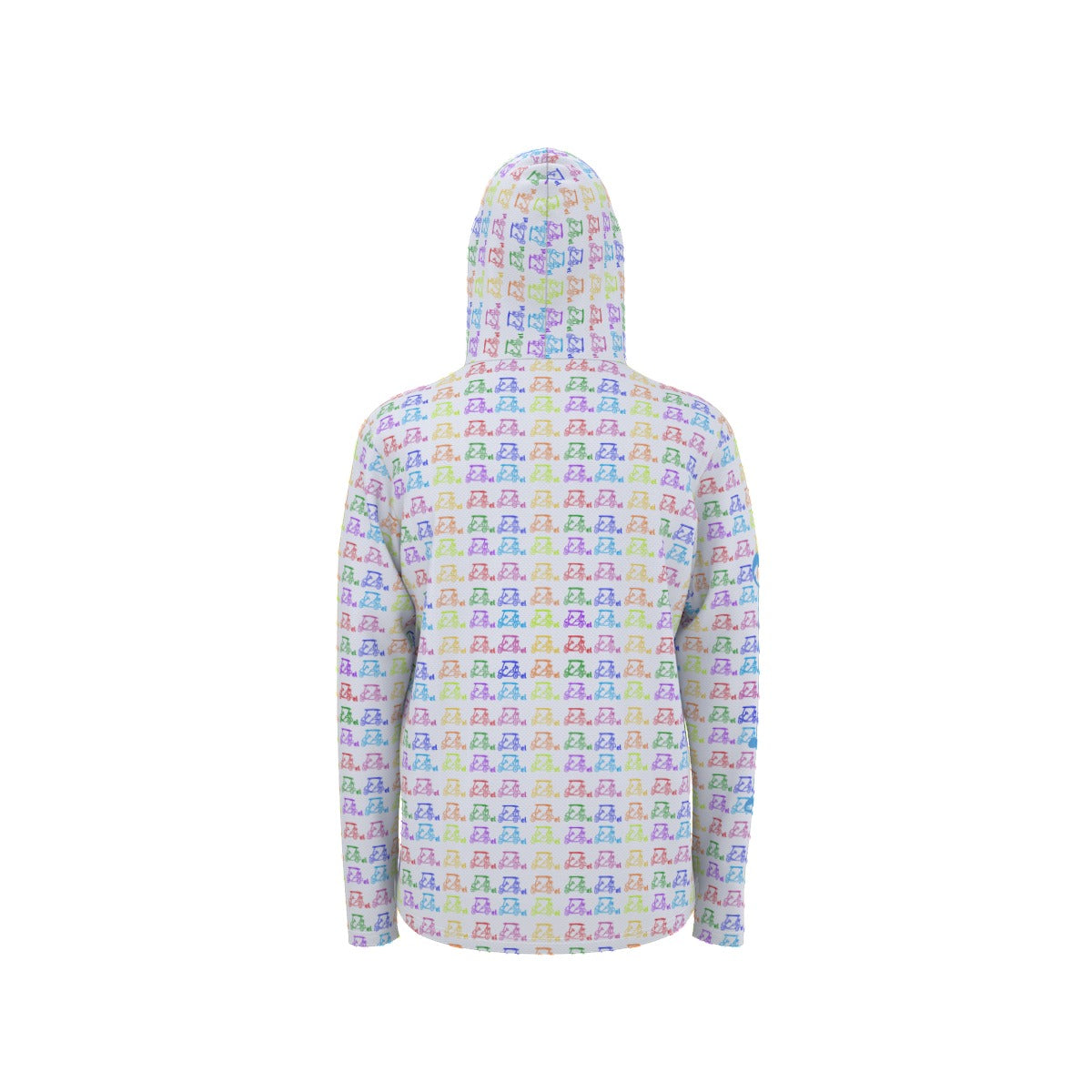 All-Over Print Unisex Sunscreen Sports Hoodie With Thumb Holes "Cartel Golf Colorful"