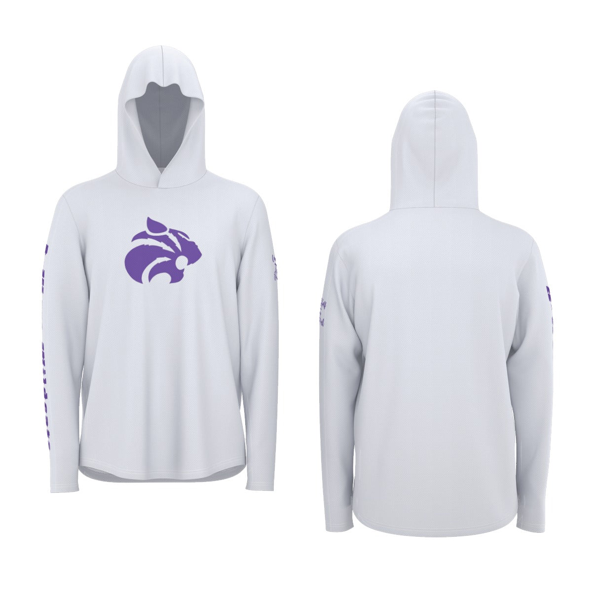 "A-West Wildcats" All-Over Print Men's Sunscreen Sports Hoodie With Thumb Holes