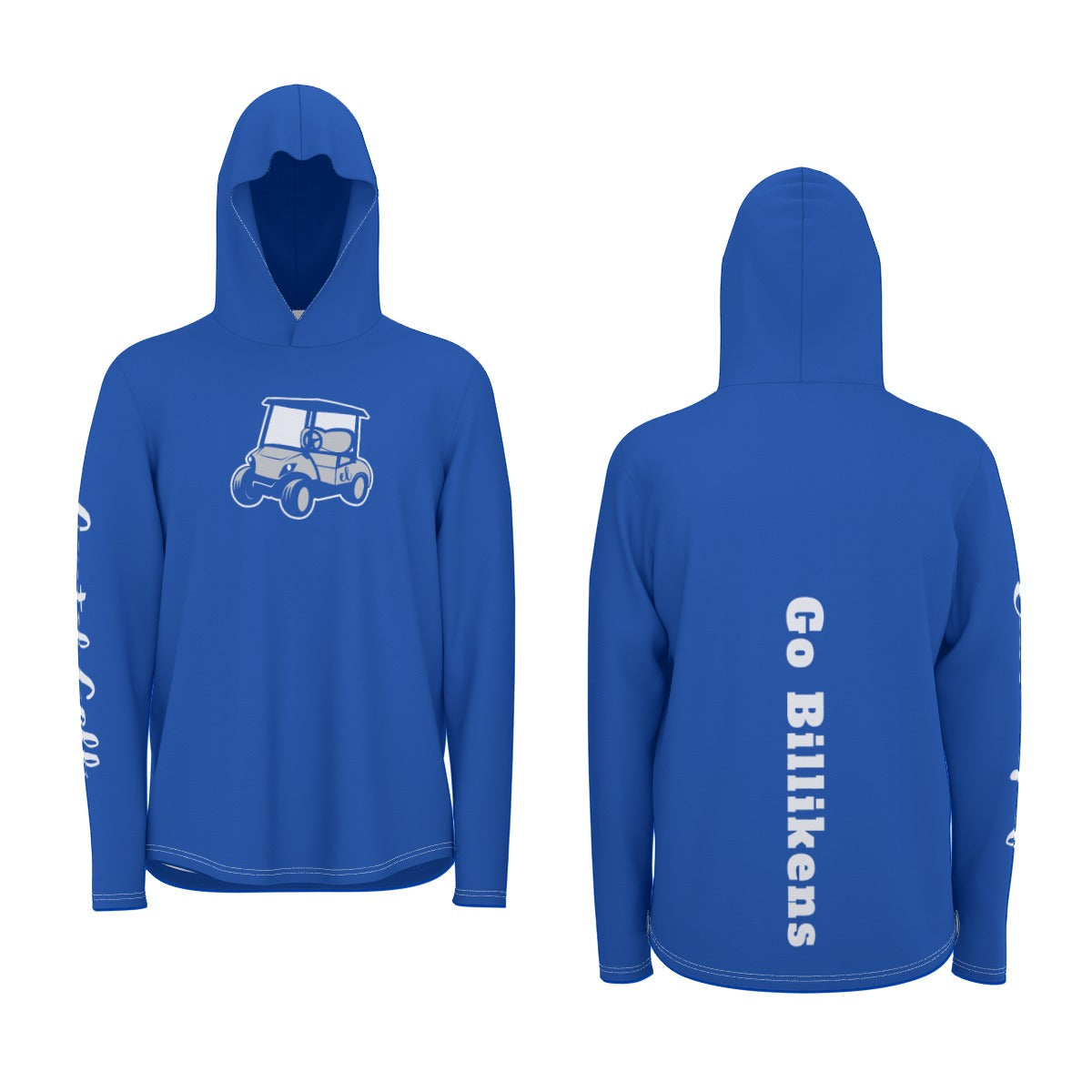 "Go Billikens" All-Over Print Men's Sunscreen Sports Hoodie With Thumb Holes