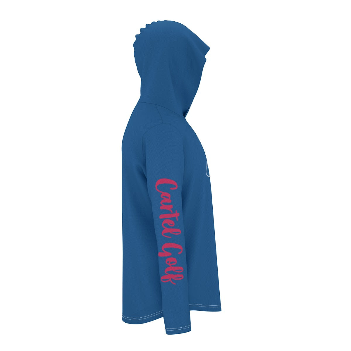 "Go Runners" All-Over Print Men's Sunscreen Sports Hoodie With Thumb Holes