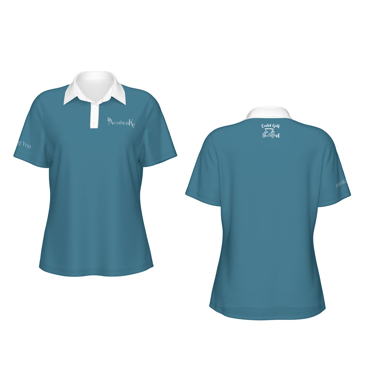 All-Over Print Women's Sports Polo Shirt "Aesthetika"