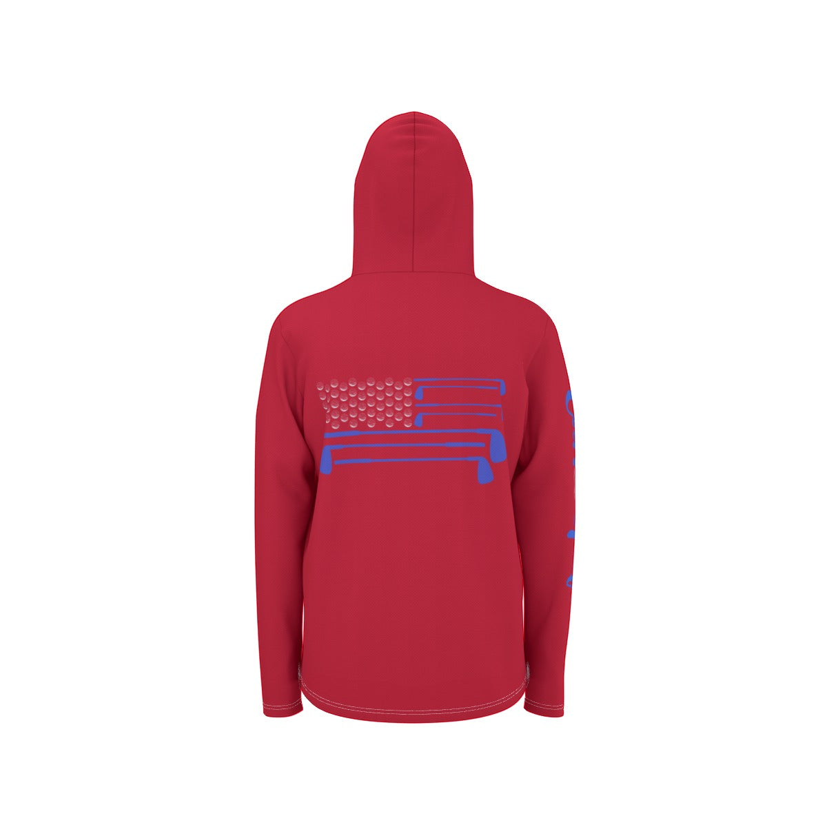 Cartel Golf USA All-Over Print Unisex Sunscreen Sports Hoodie With Thumb Holes
