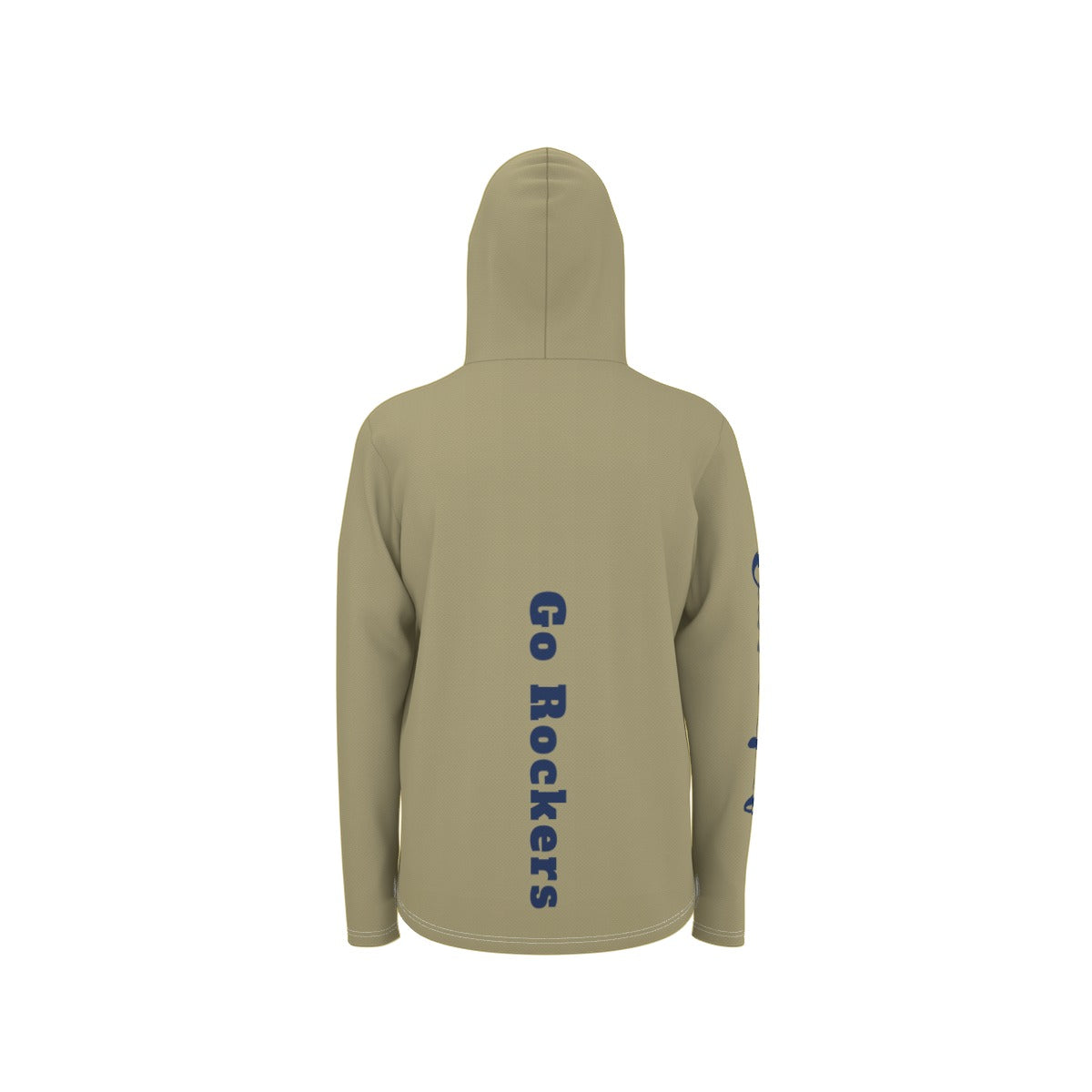 "Go Rockers" All-Over Print Men's Sunscreen Sports Hoodie With Thumb Holes