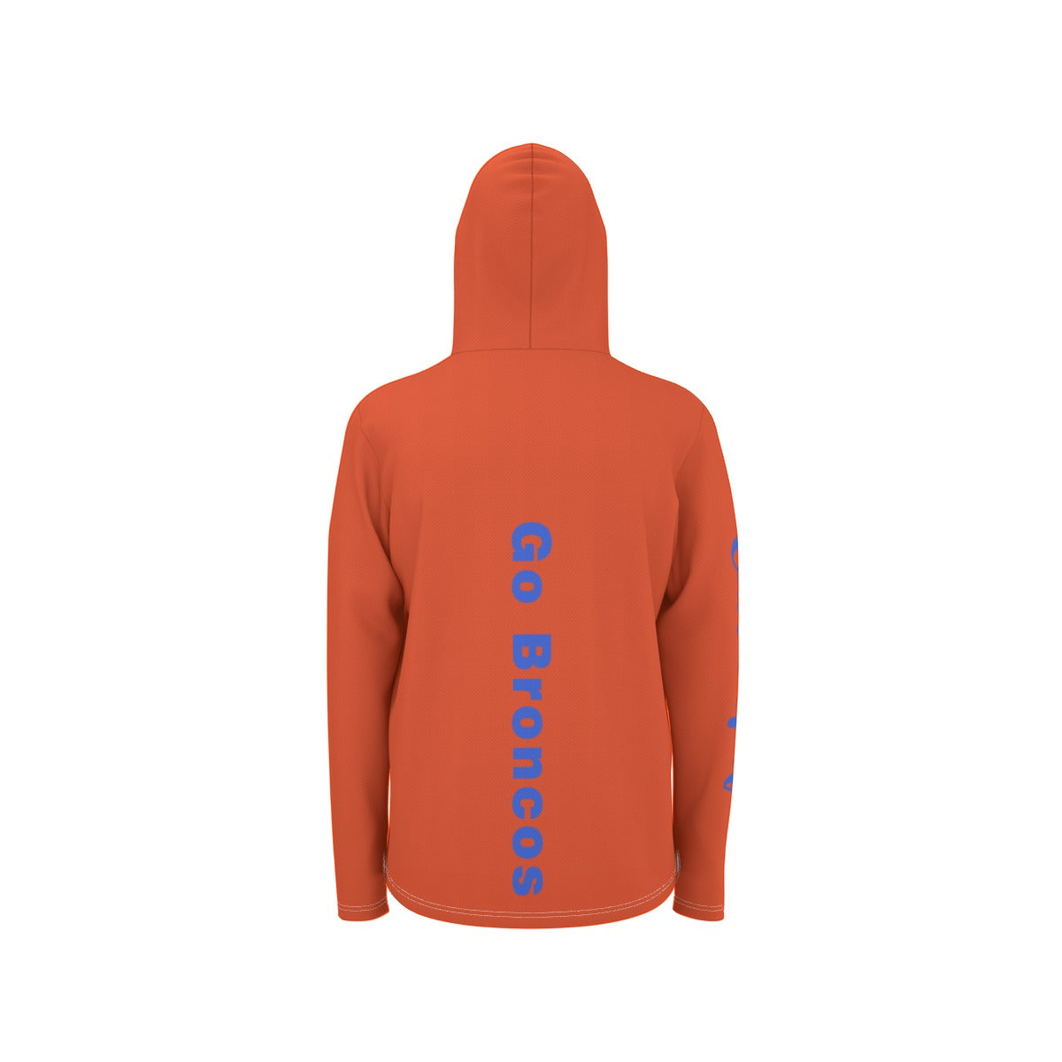 Cartel Golf "Go Broncos" All-Over Print Men's Sunscreen Sports Hoodie With Thumb Holes