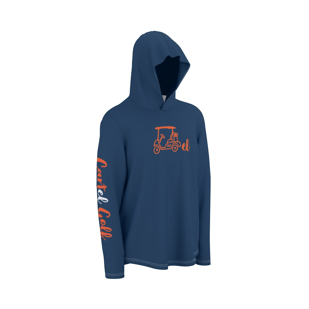"Go Broncos" Sunscreen Sports Hoodie With Thumb Holes