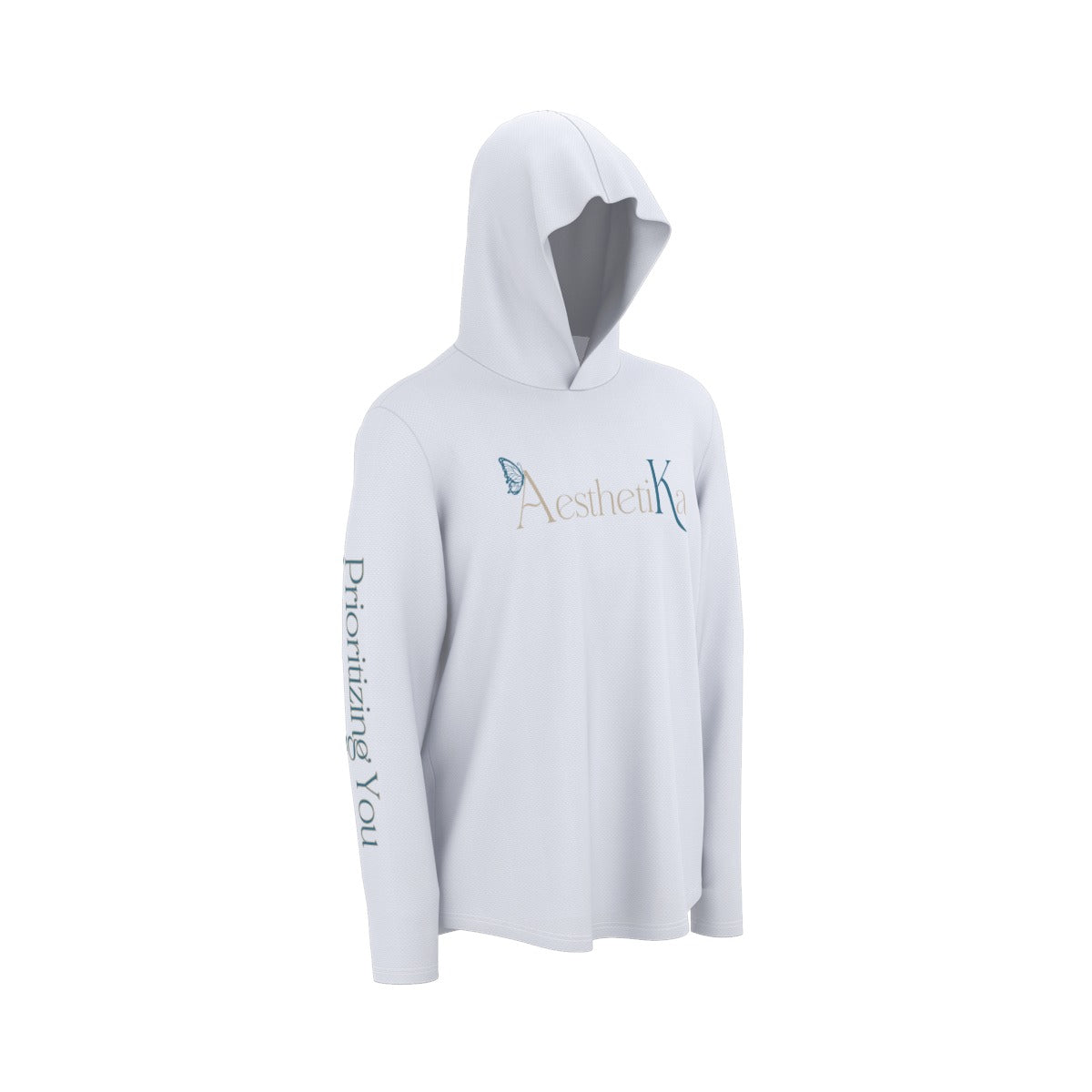 All-Over Print Men's Sunscreen Sports Hoodie With Thumb Holes "Aesthetika"