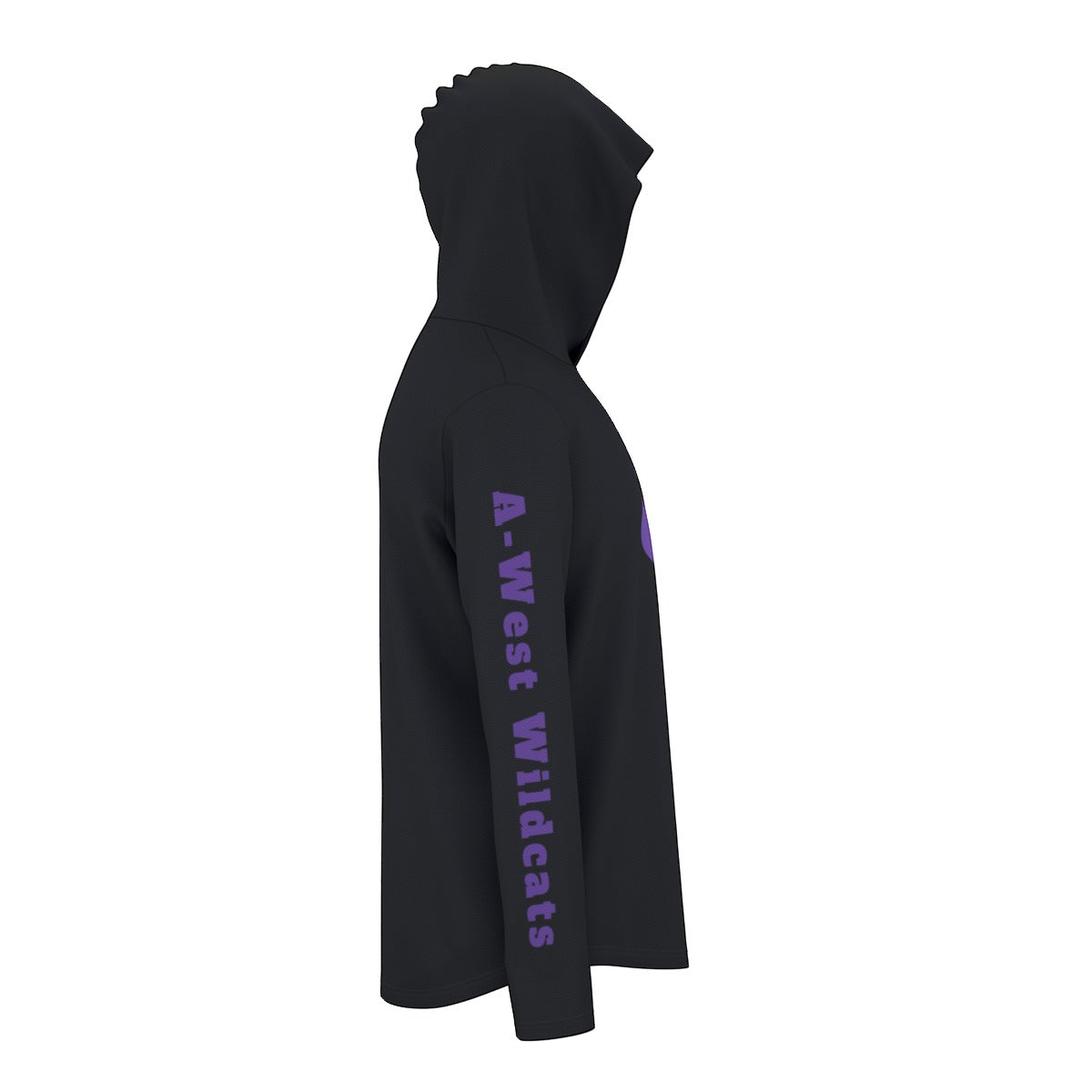 "A-West Wildcats" All-Over Print Men's Sunscreen Sports Hoodie With Thumb Holes