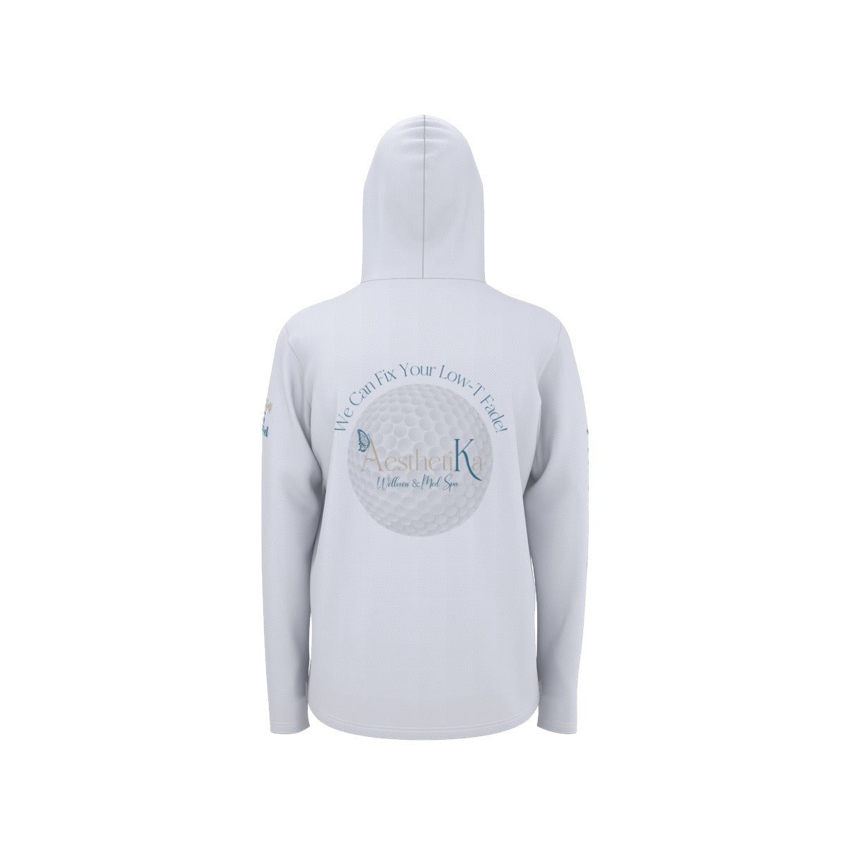 All-Over Print Sunscreen Sports Hoodie With Thumb Holes