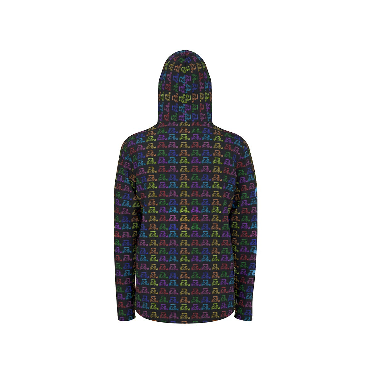 All-Over Print Unisex Sunscreen Sports Hoodie With Thumb Holes "Cartel Golf Colorful"