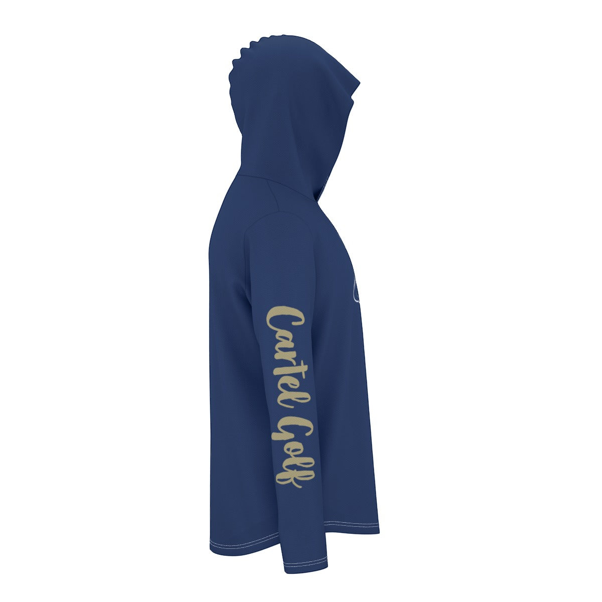 "Go Rockers" All-Over Print Men's Sunscreen Sports Hoodie With Thumb Holes