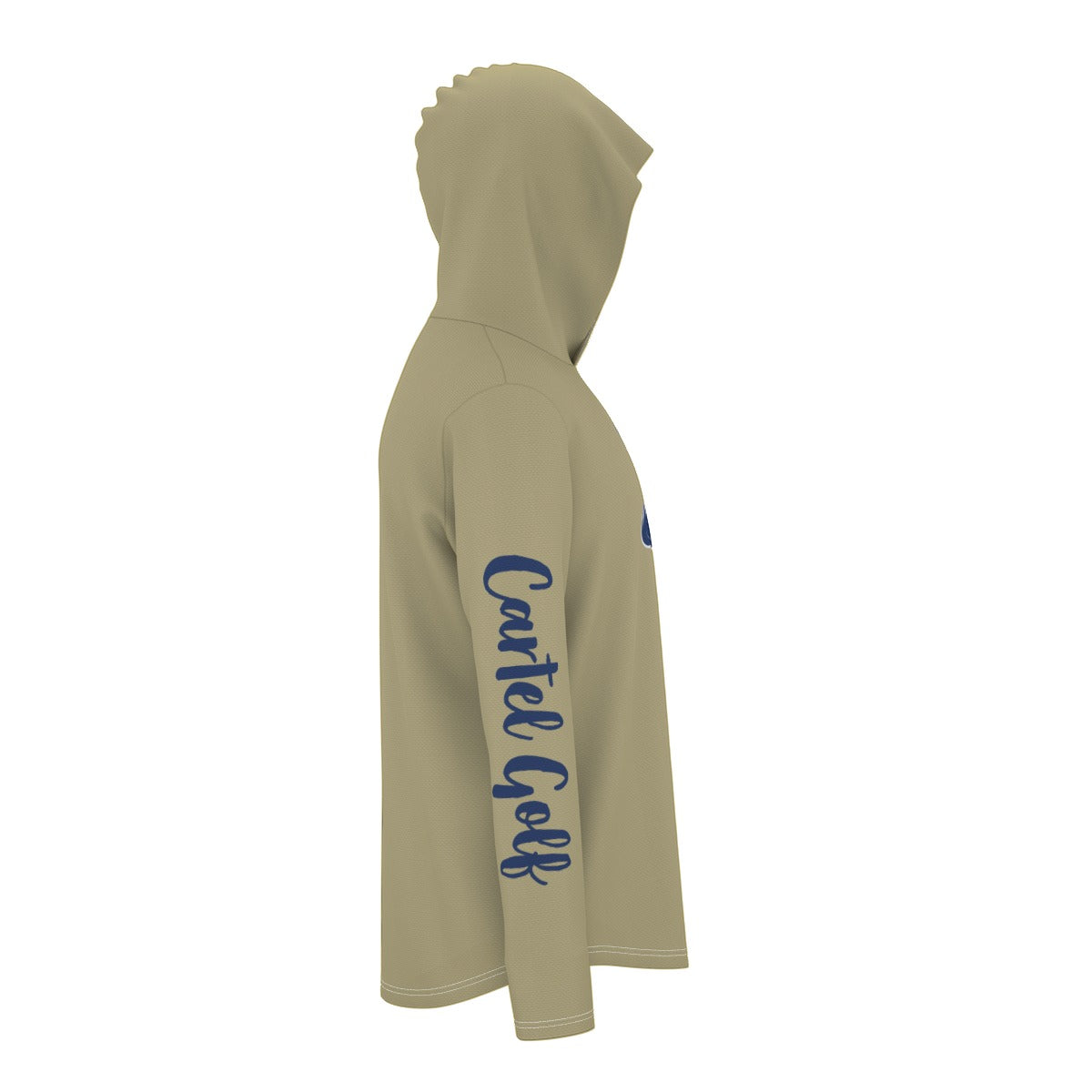 "Go Rockers" All-Over Print Men's Sunscreen Sports Hoodie With Thumb Holes