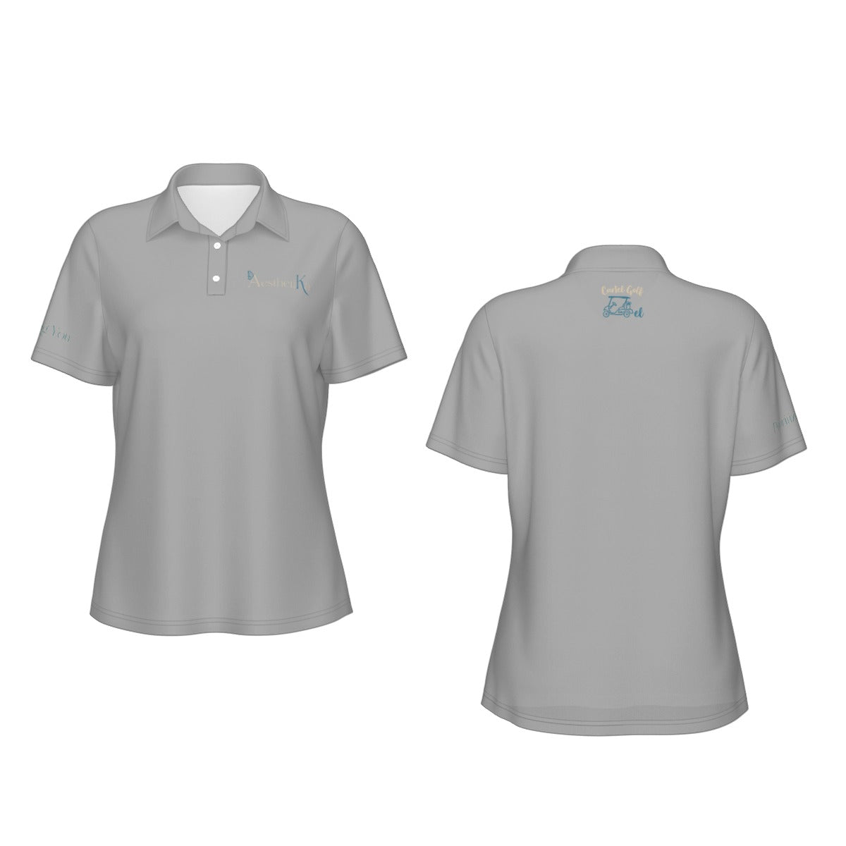 All-Over Print Women's Sports Polo Shirt "Aesthetika"