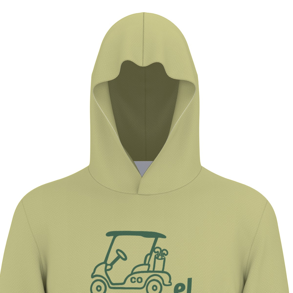 Cartel Golf "Go Rams" All-Over Print Men's Sunscreen Sports Hoodie With Thumb Holes
