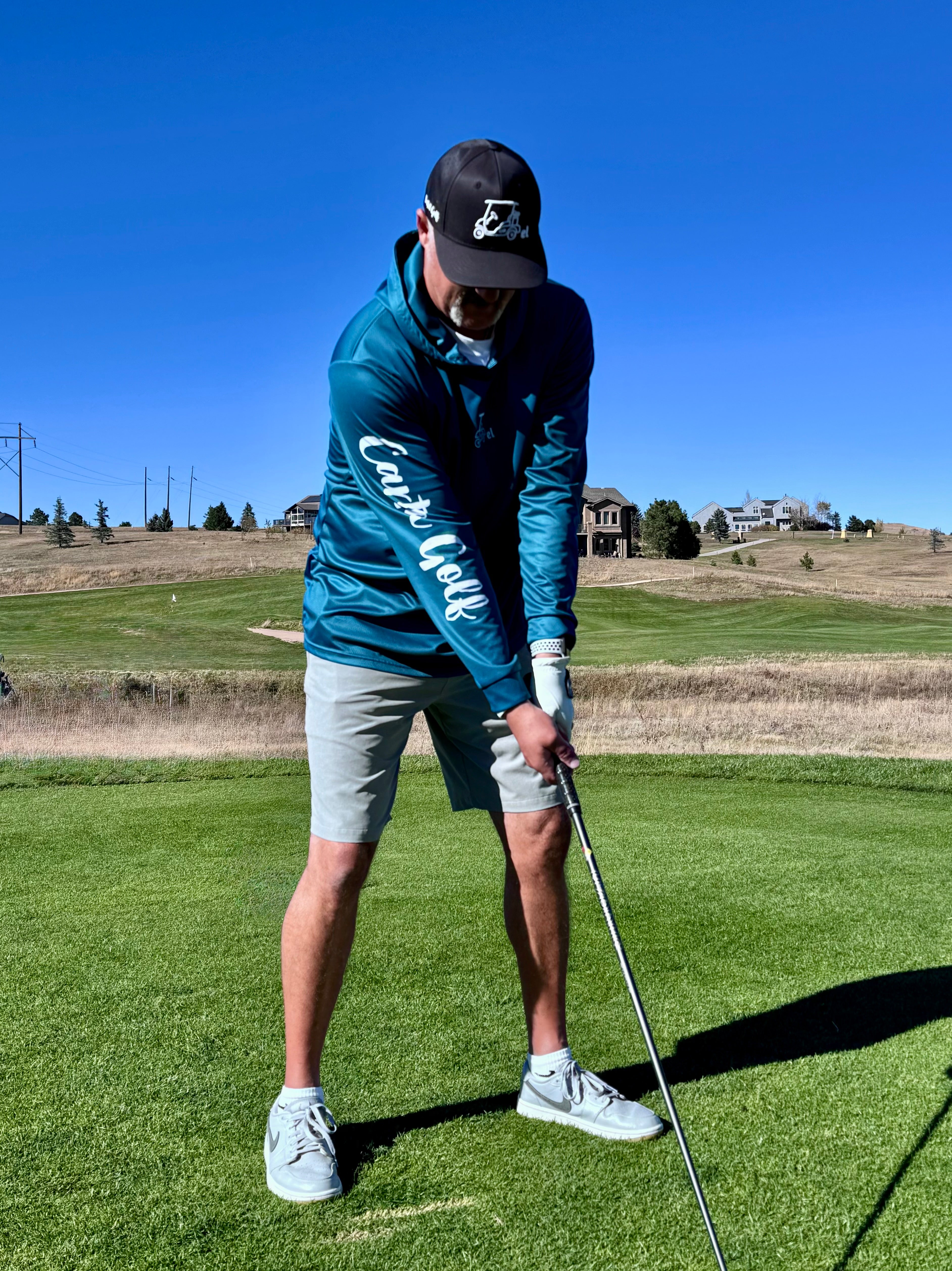 Lightweight Long Sleeve Hooded Shirt "Teal"