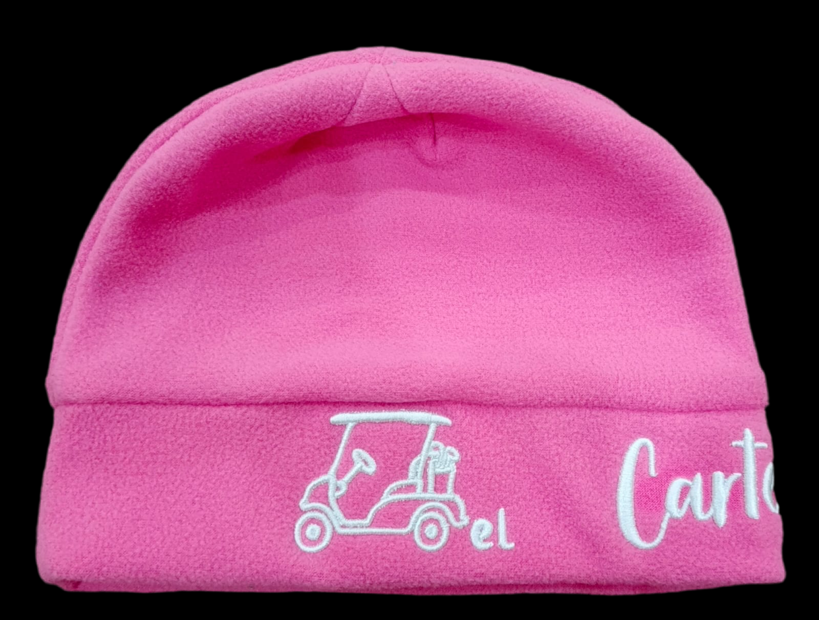 Pink Fleece Beanie "Cartel Golf"