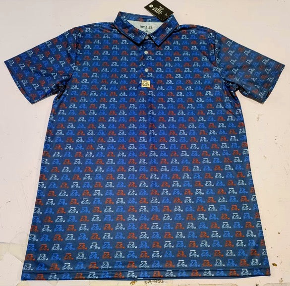 "Red/White/Blue" Navy Polo