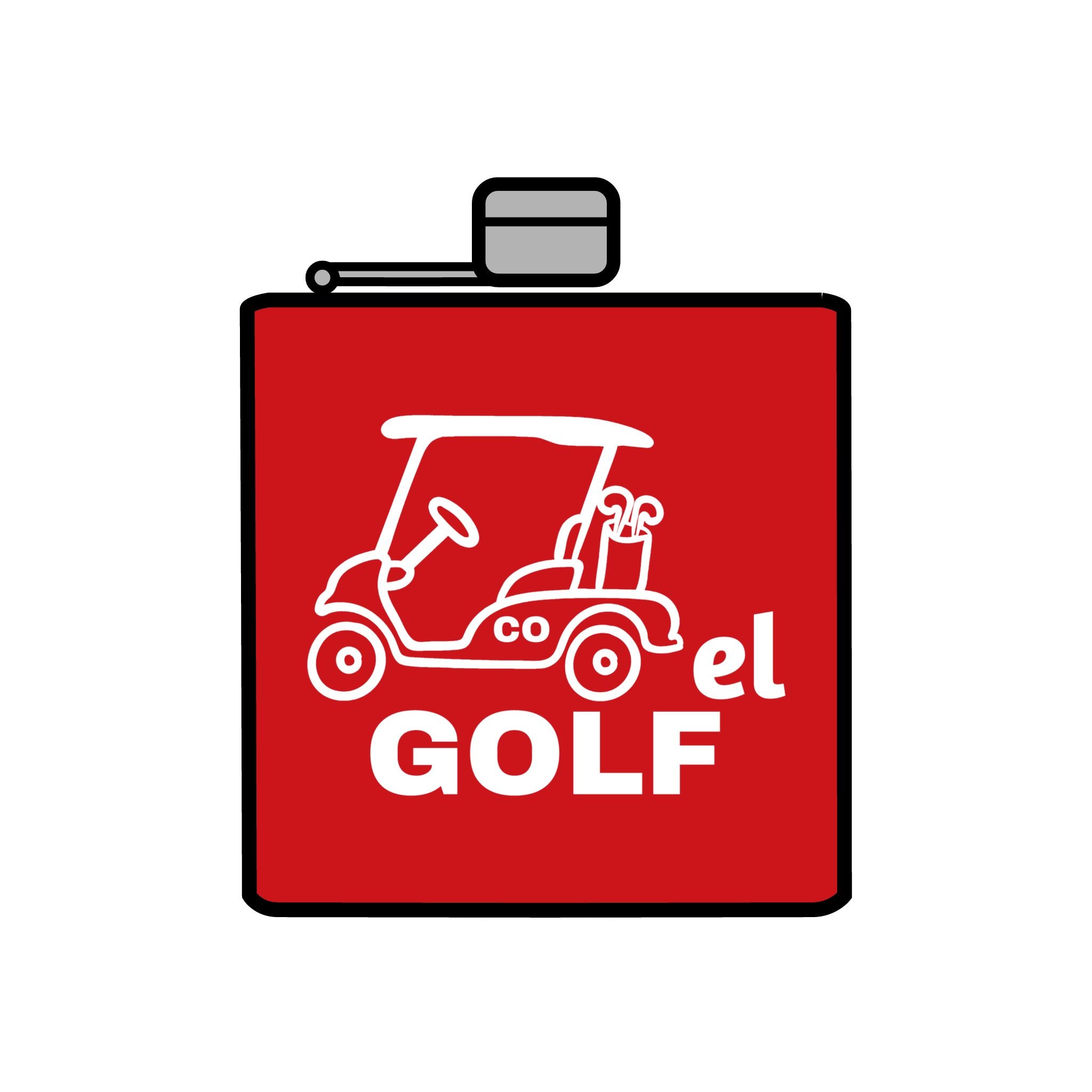 Cartel Golf Stainless Steel Flask, 6oz