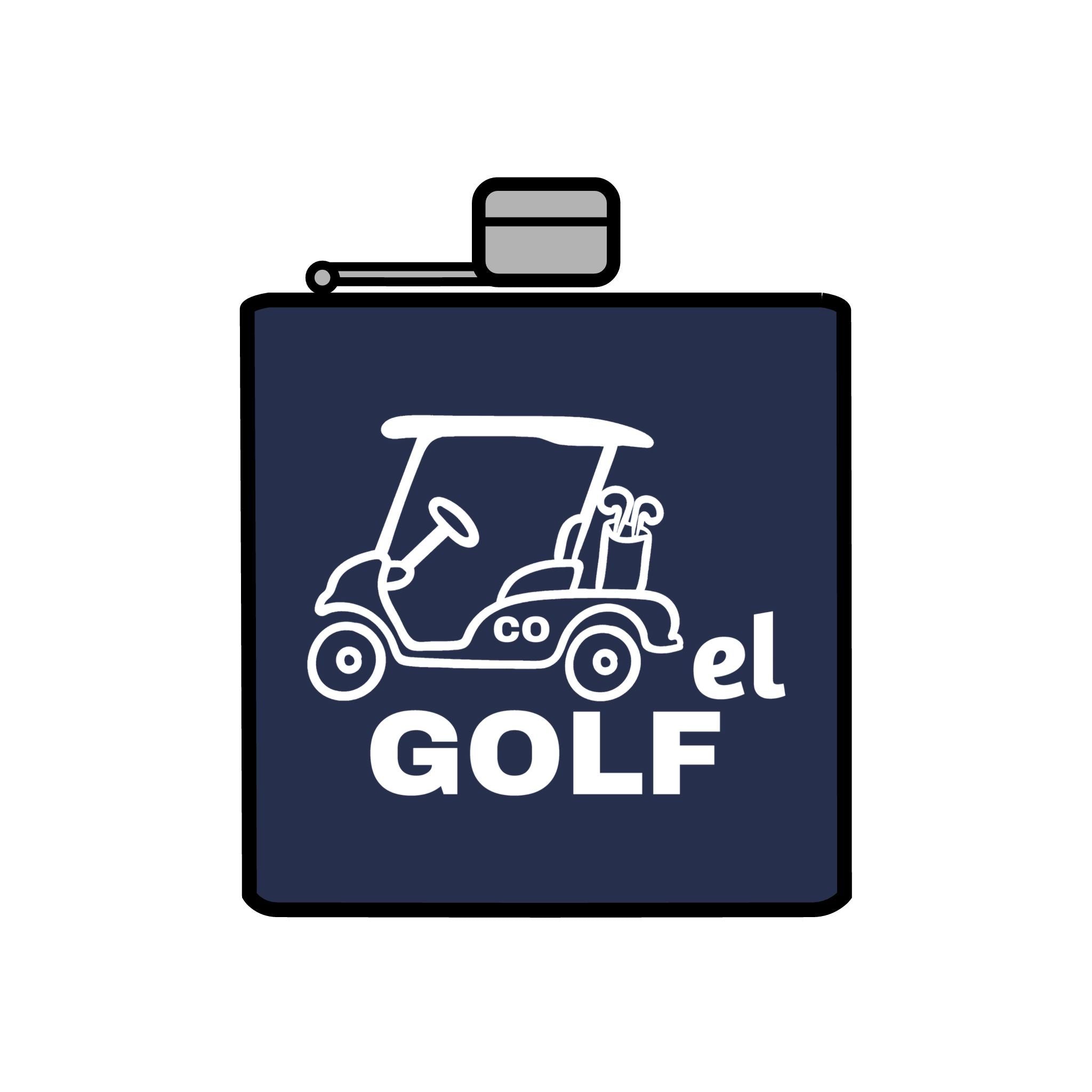 Cartel Golf Stainless Steel Flask, 6oz