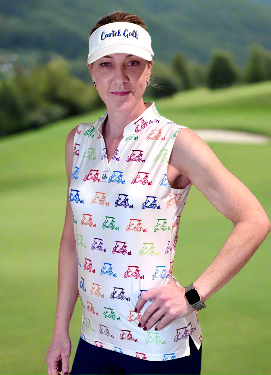 Colorful Sleeveless Polo