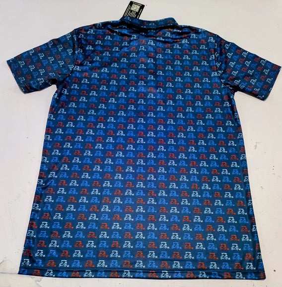 "Red/White/Blue" Navy Polo