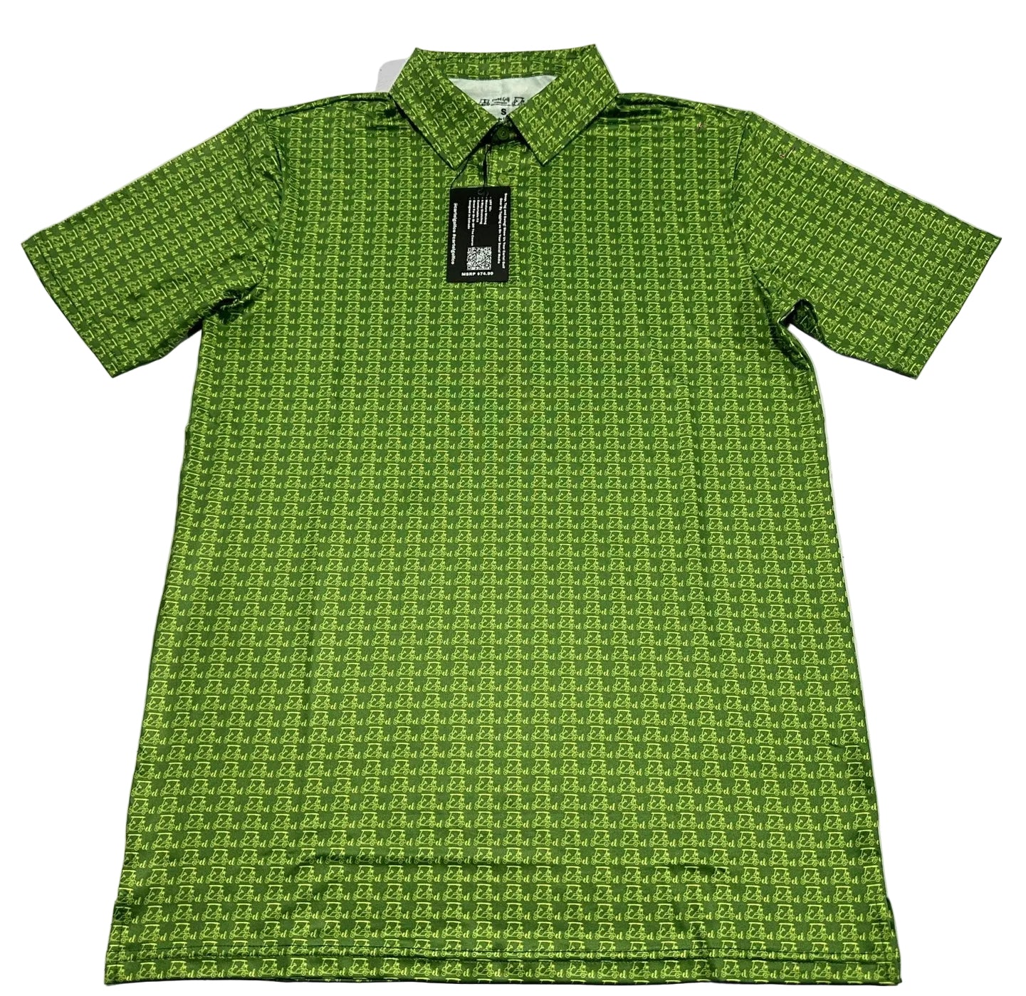 Green w/Yellow Carts Polo