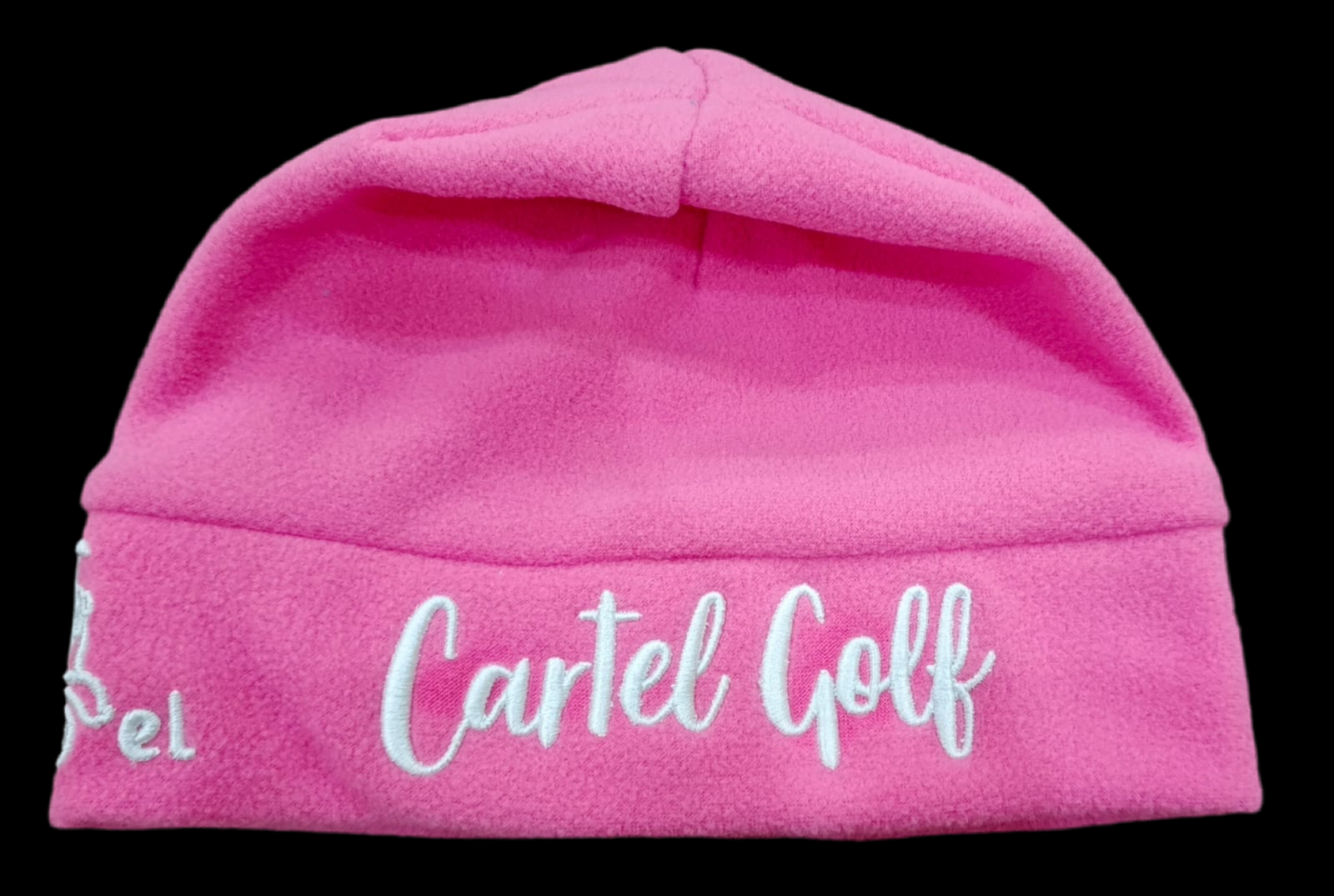 Pink Fleece Beanie "Cartel Golf"