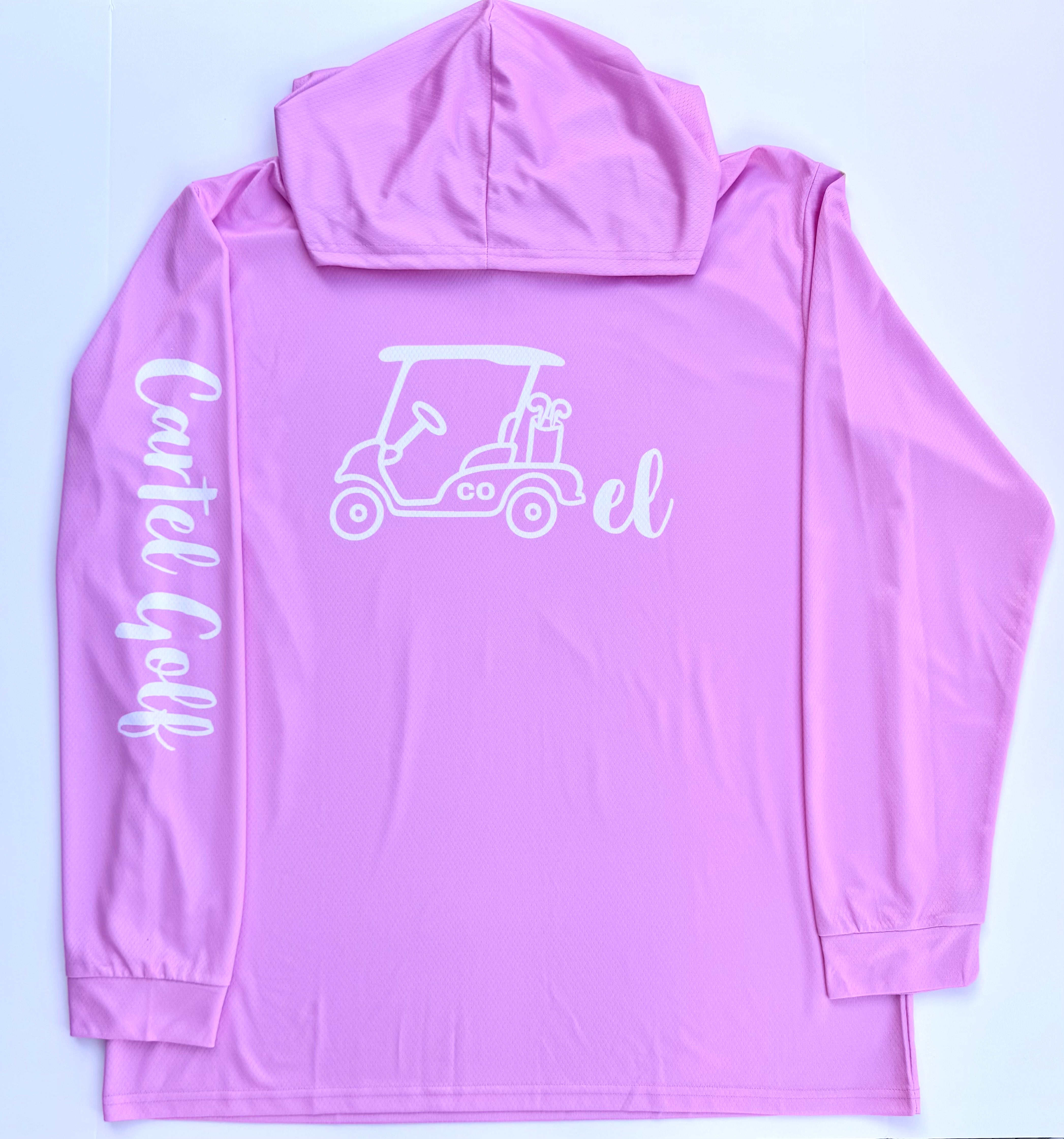 Lightweight Long Sleeve Hooded Shirt "Pink"
