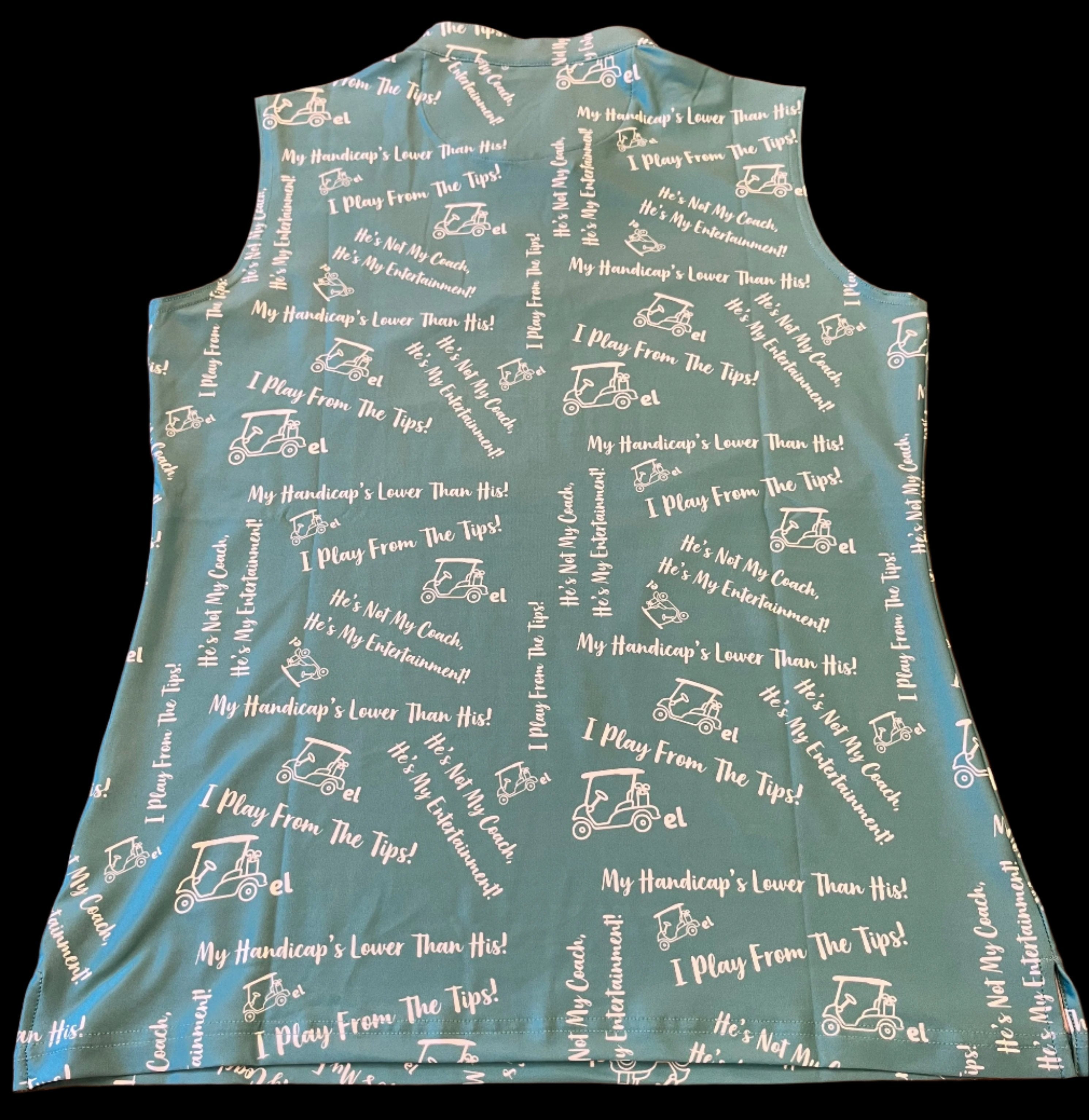 "Funny Sayings" Sleeveless Polo