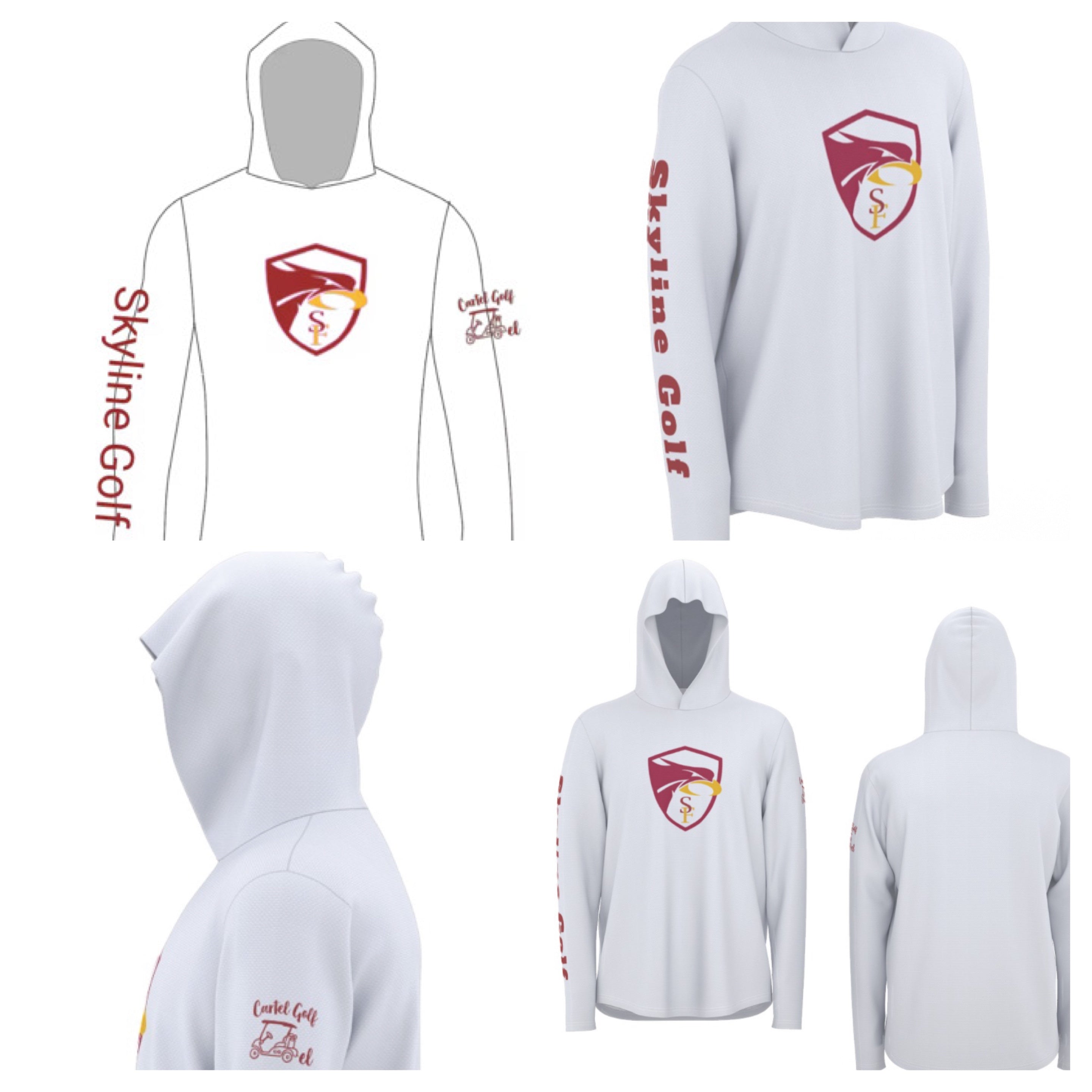 Custom Light Weight Hooded Shirt