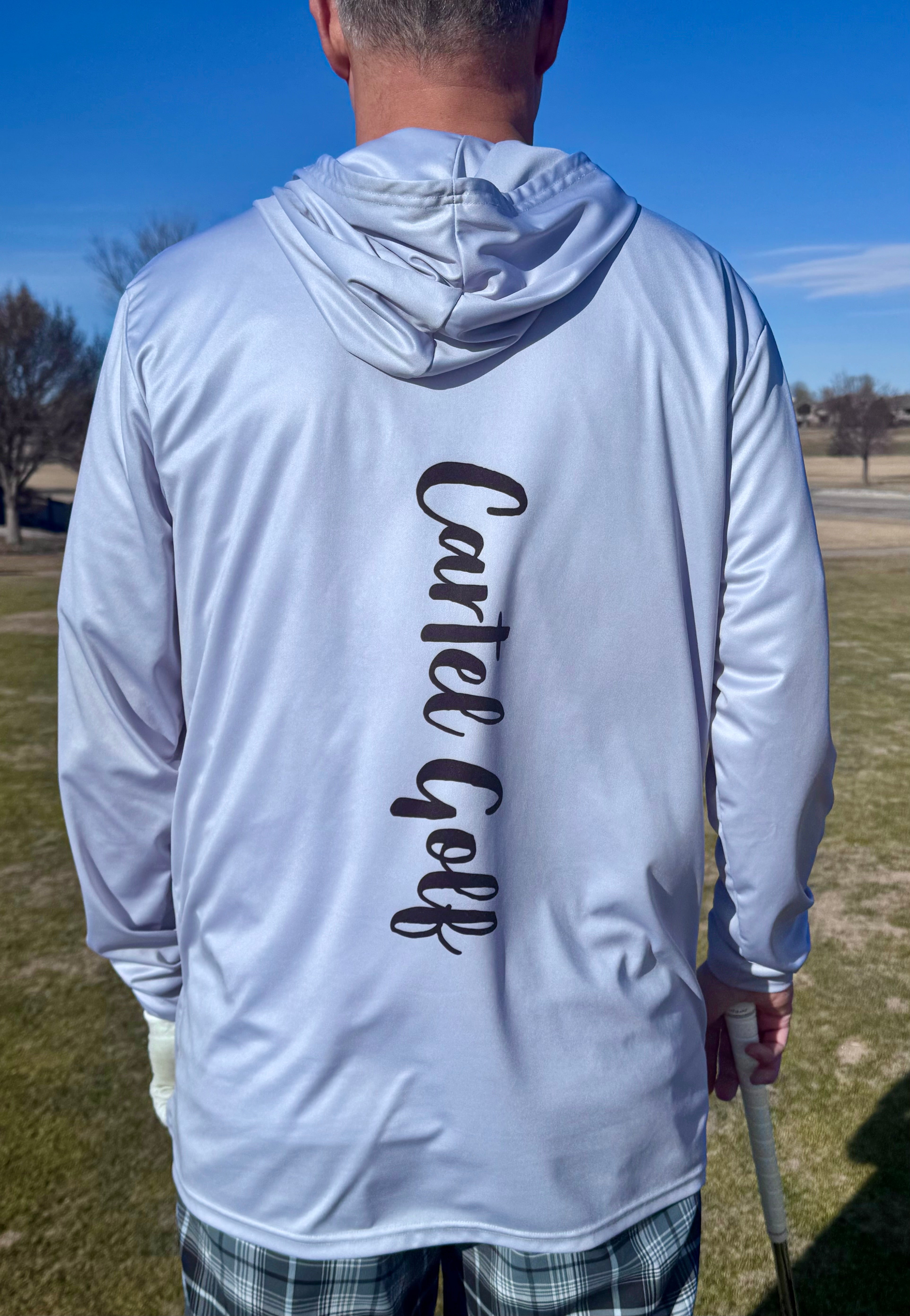 Lightweight Long Sleeve Hooded Shirt "Silver"