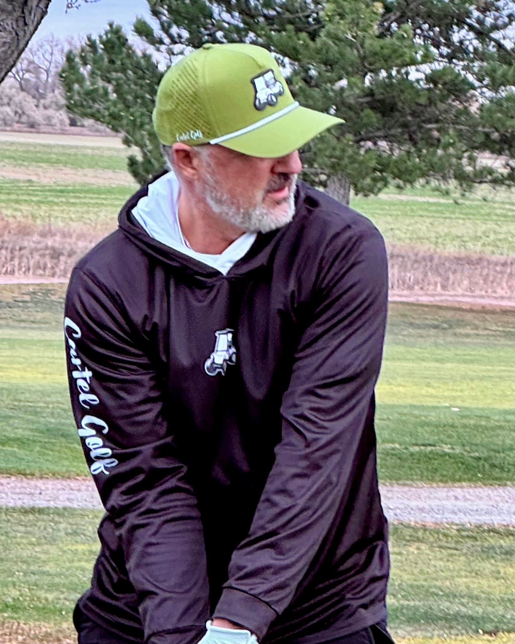 Lightweight Long Sleeve Hooded Shirt "Black"