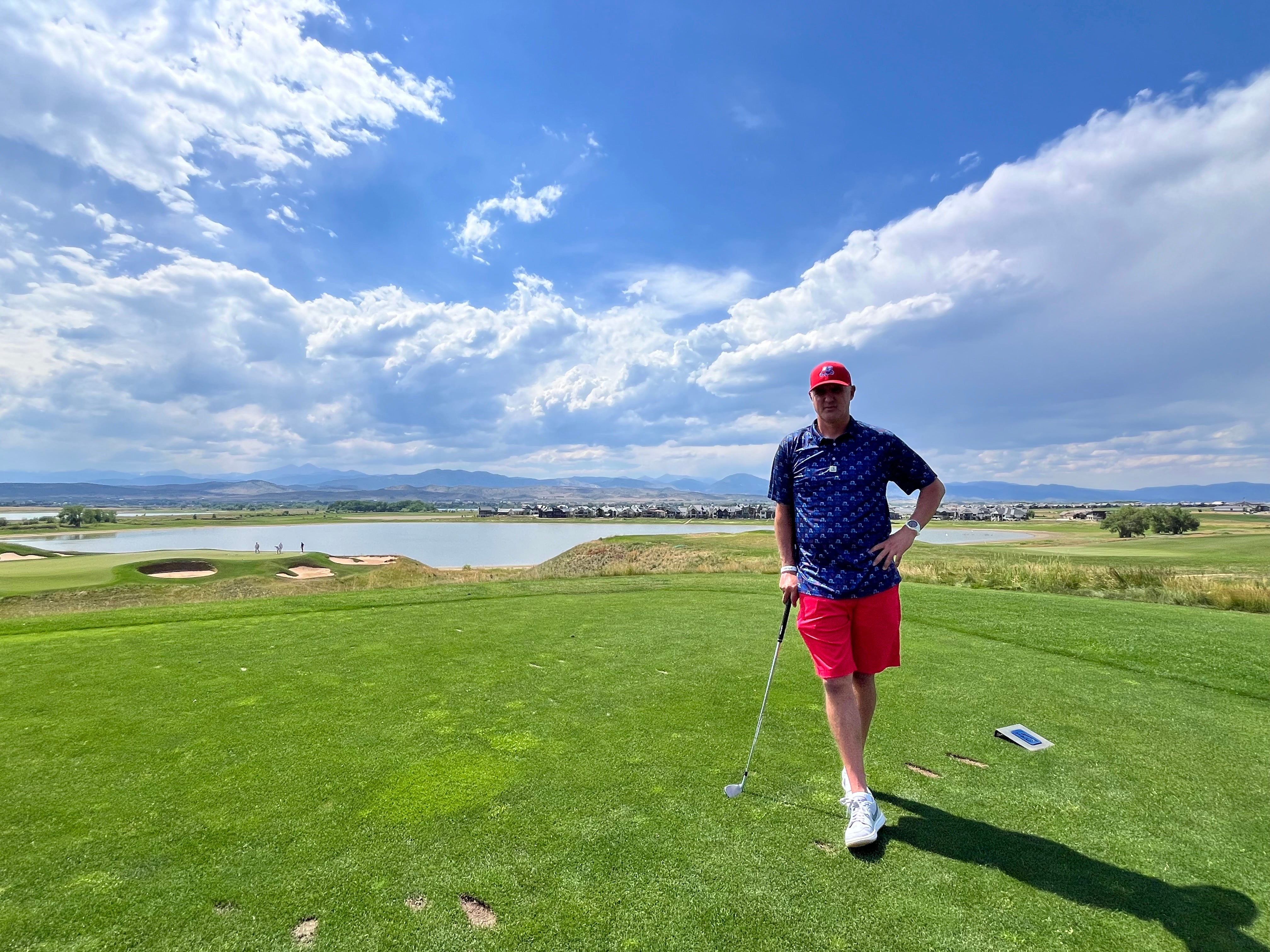 "Red/White/Blue" Navy Polo