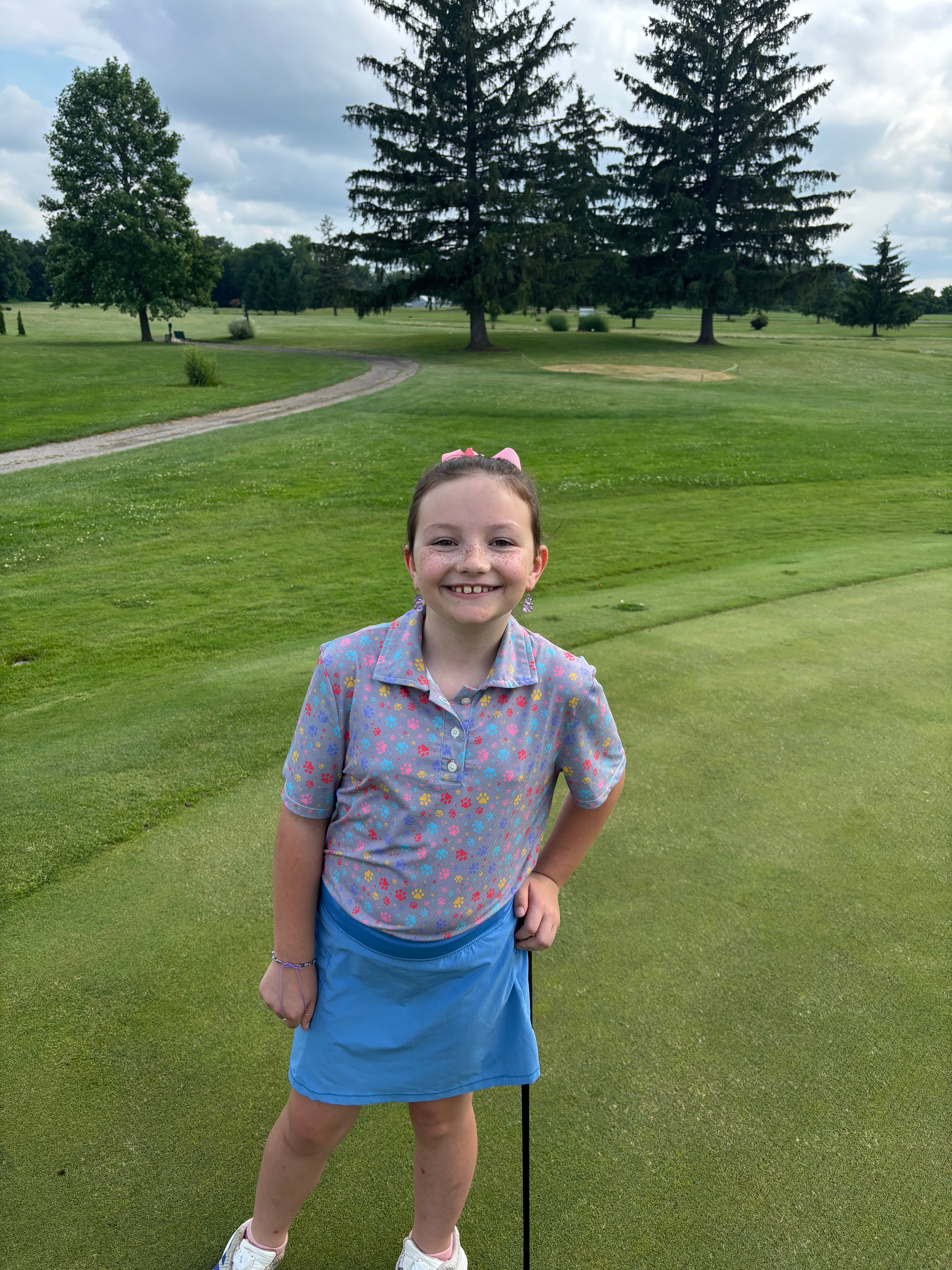 Colorful "PAWS" Silver Polo