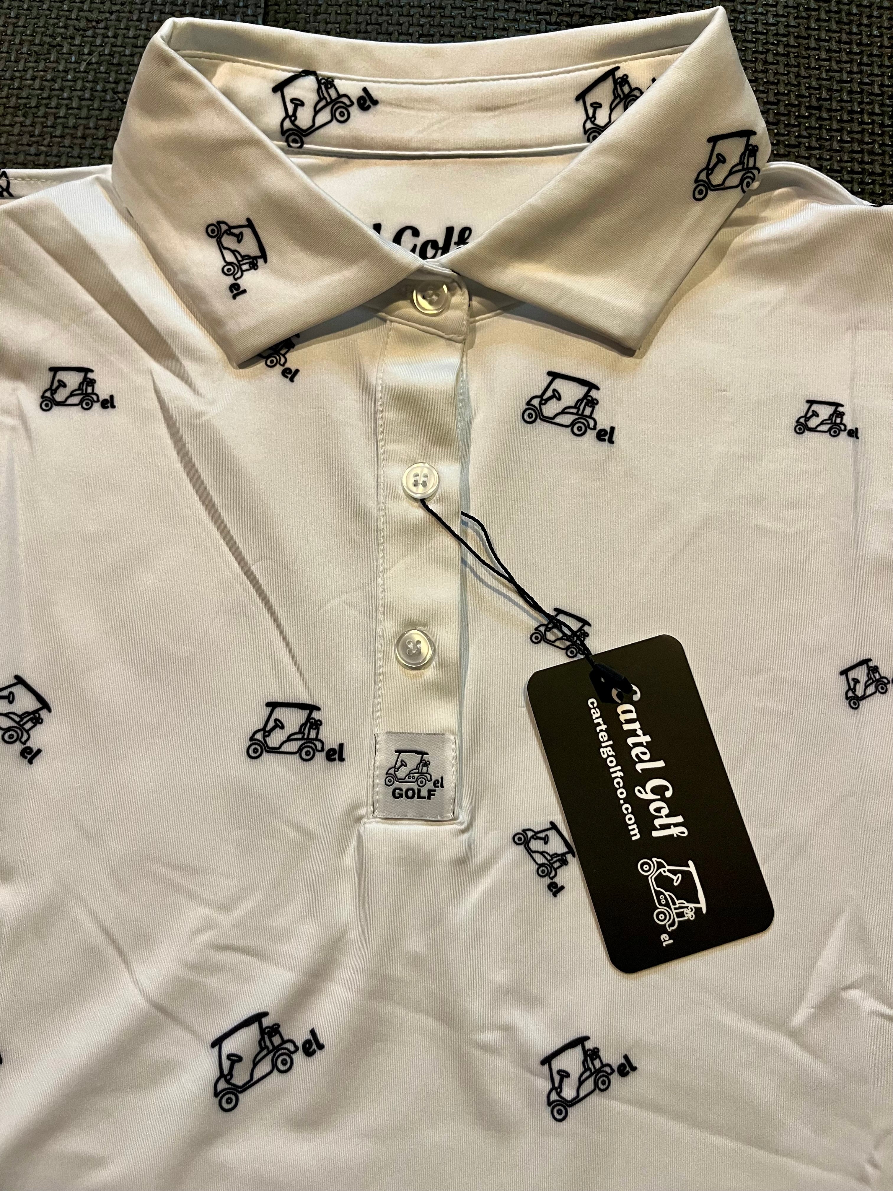 Signature White Sleeveless Polo