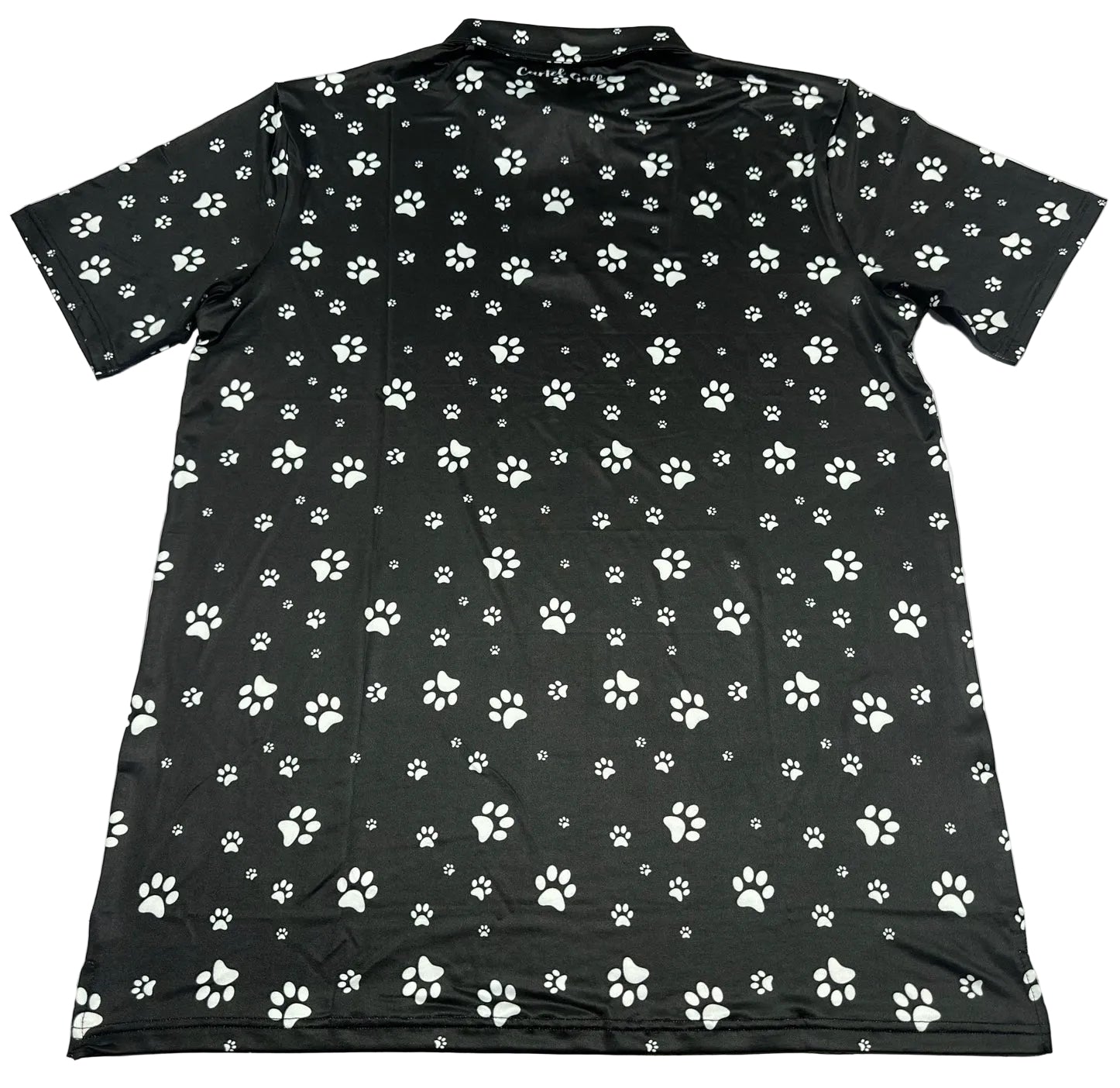 Black "PAWS" Polo